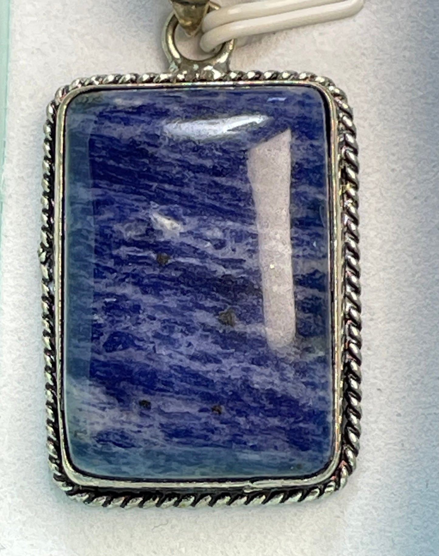 Sodalite .925 Sterling Silver Pendant