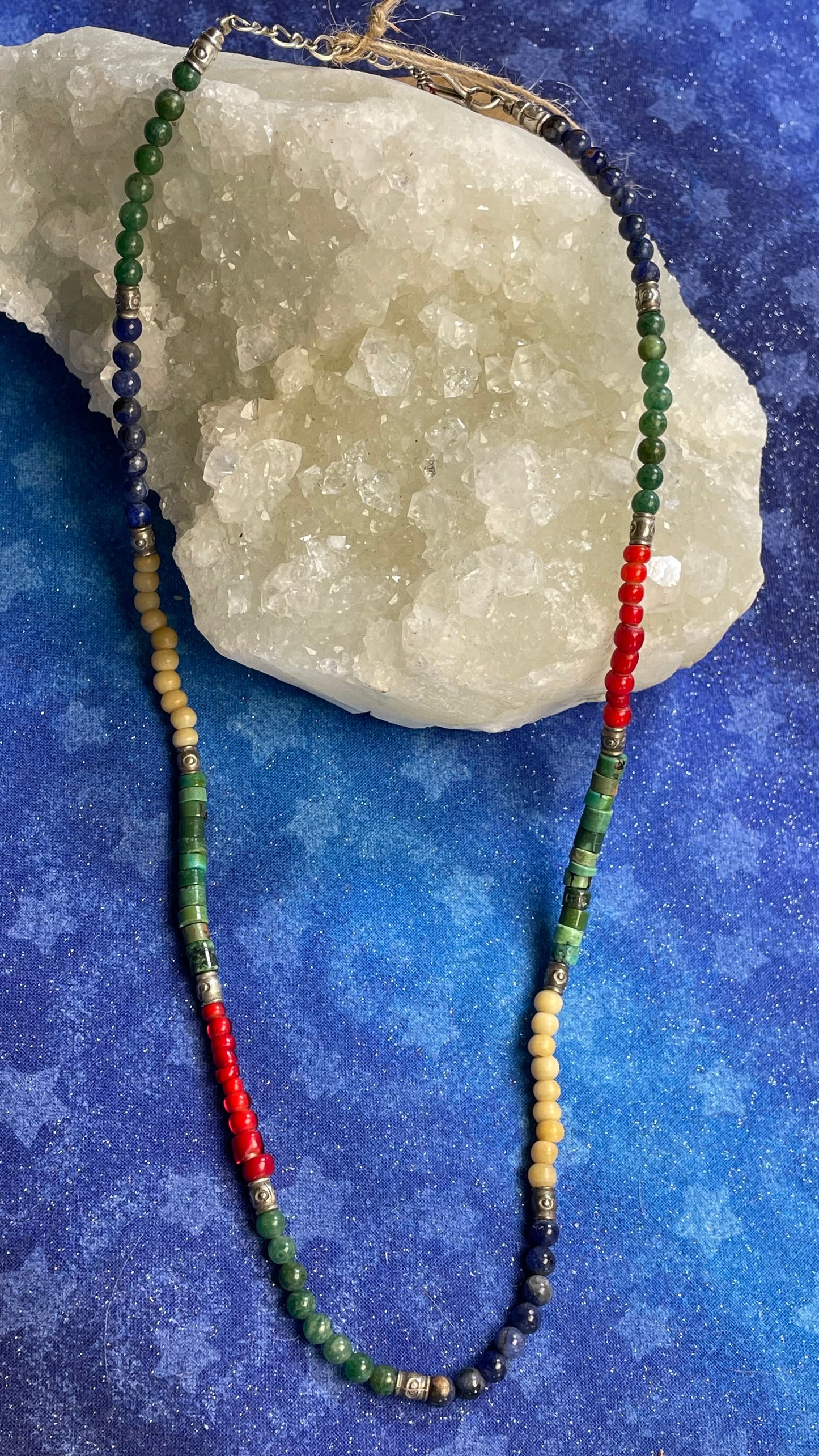 Multi Stone Choker Necklace