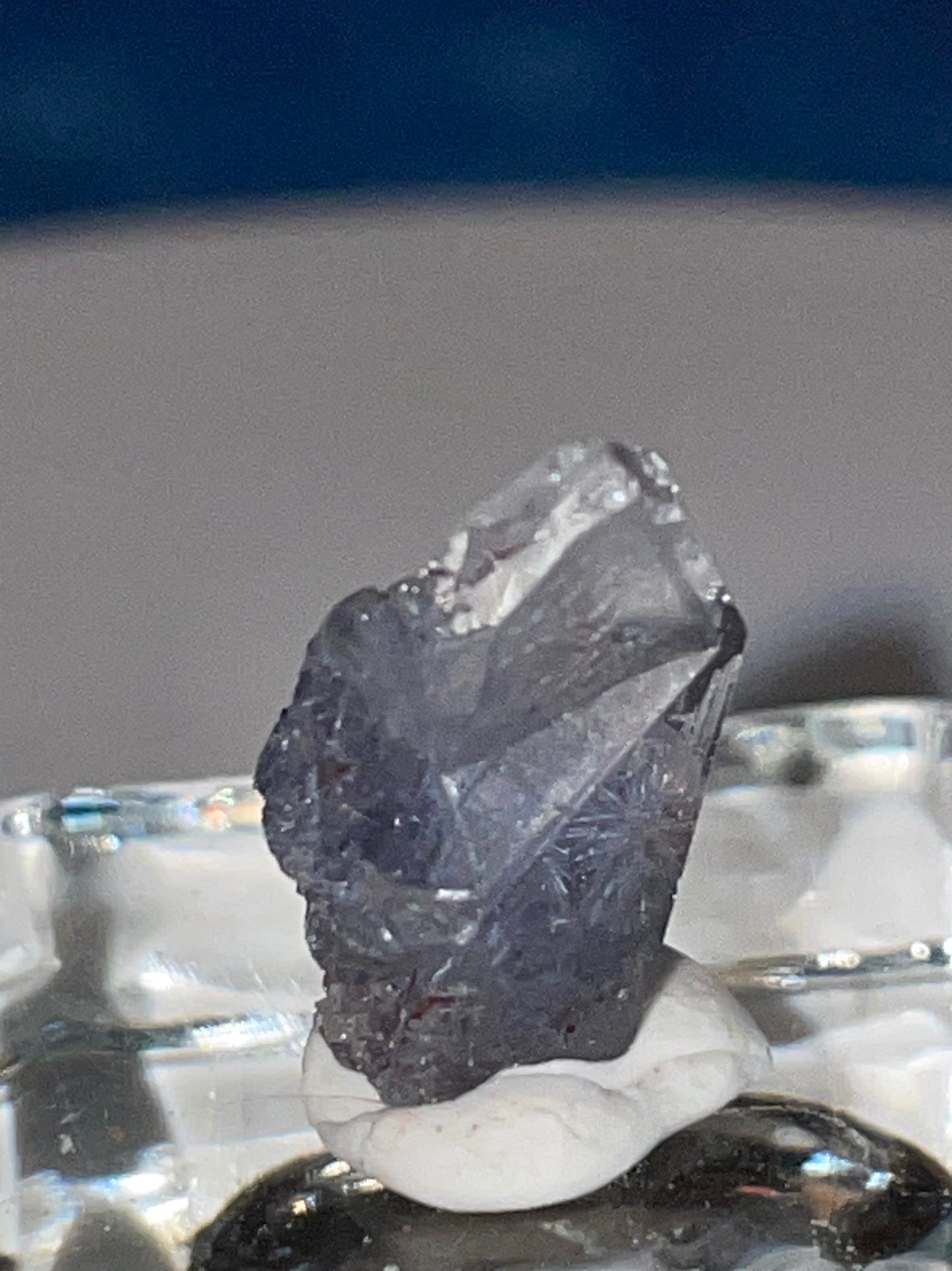 Gem quality Dumortierite point