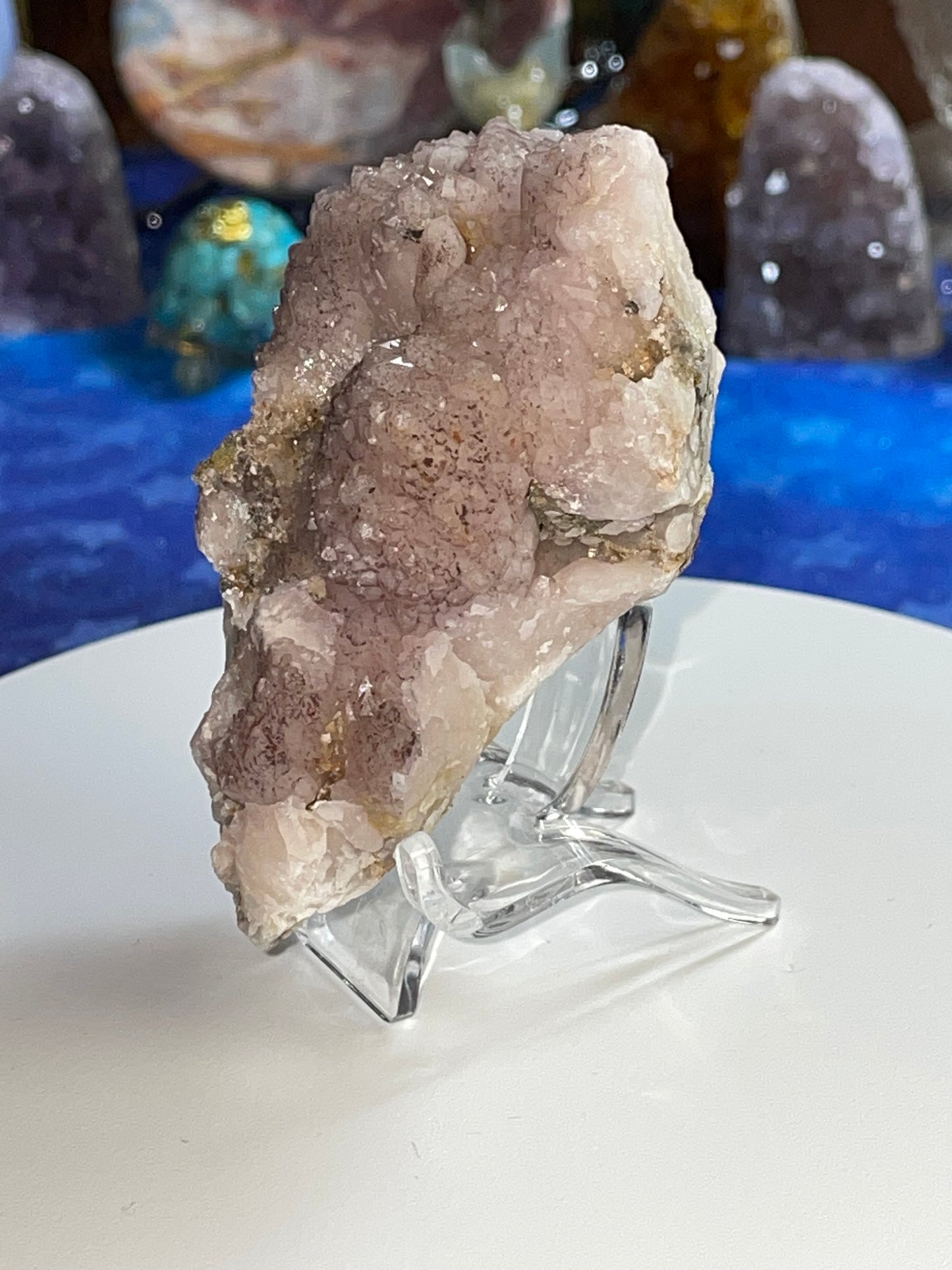 Pink Peruvian Quartz Raw Specimen