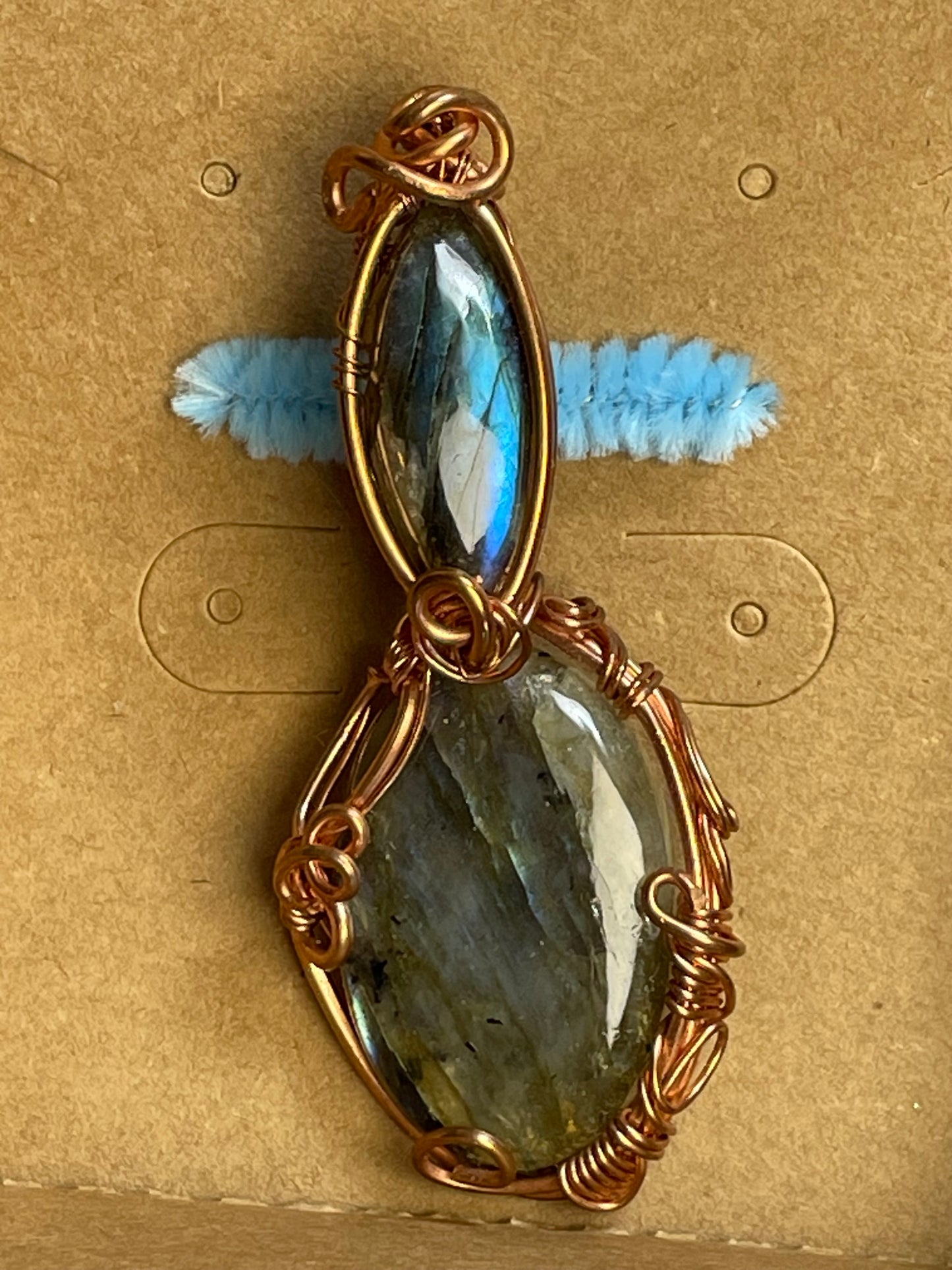 Labradorite Amulet **Wire Wrapped**