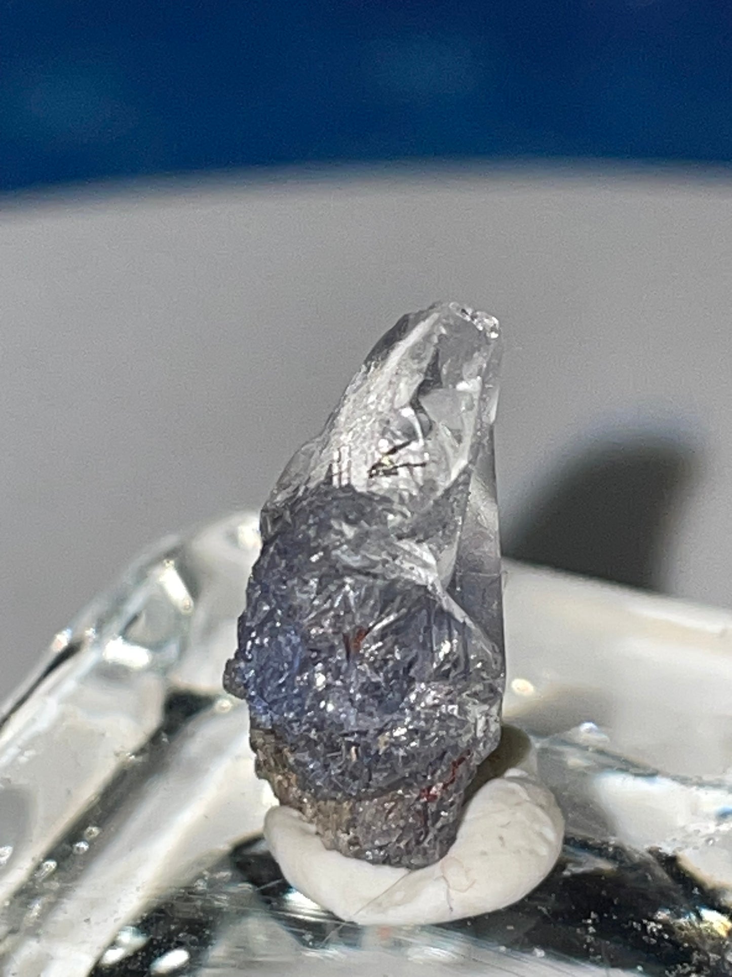 Gem quality Dumortierite point
