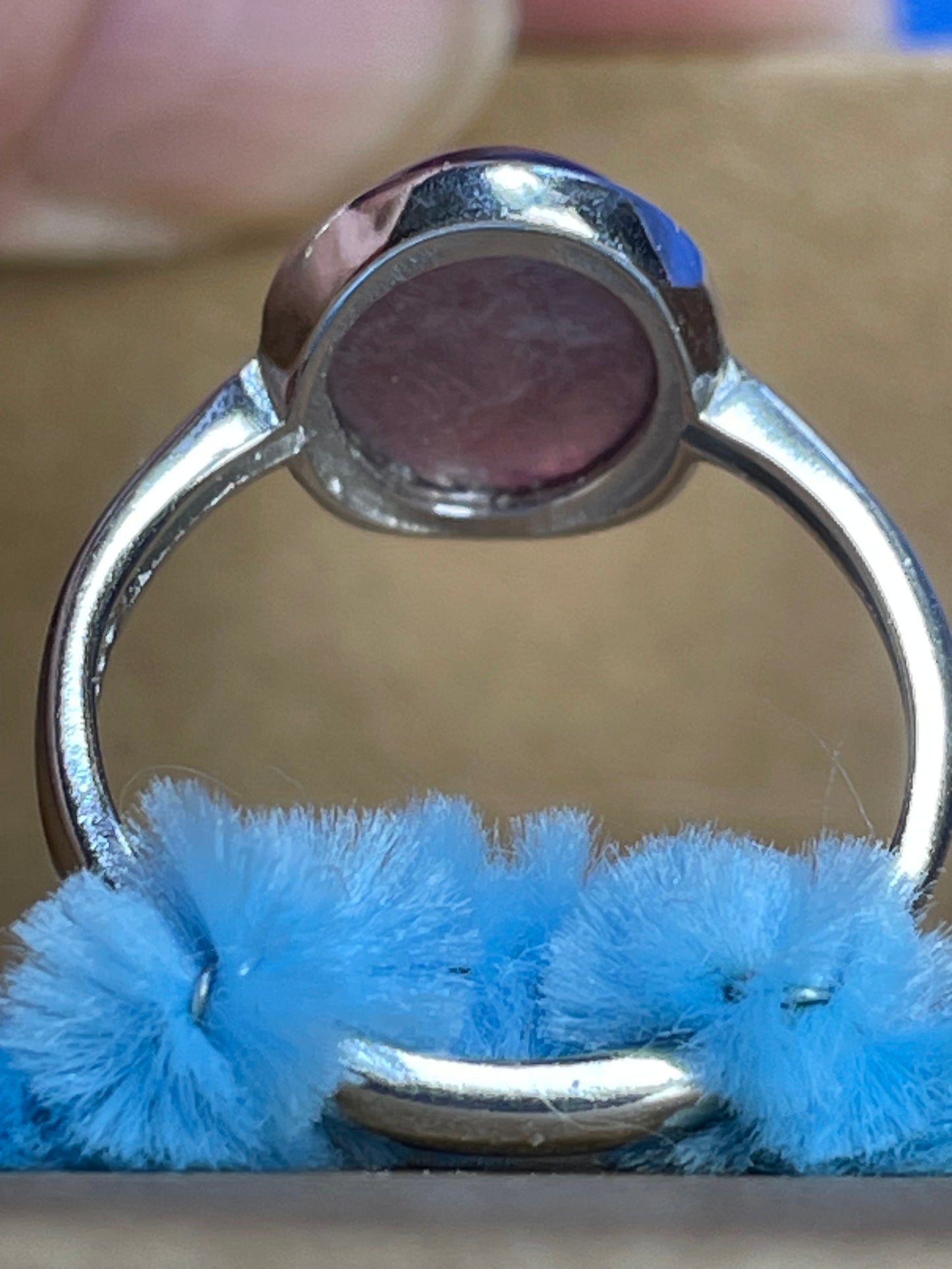 Lepidolite .925 Adjustable Ring