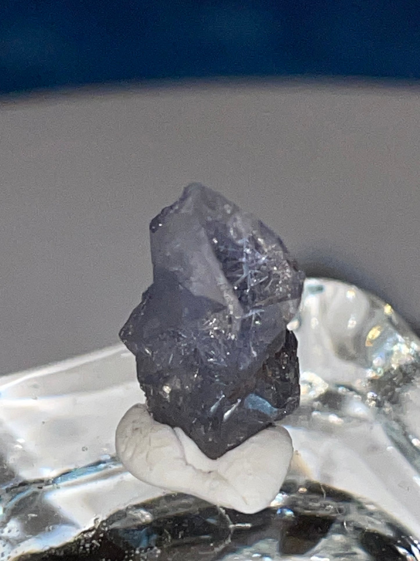 Gem quality Dumortierite point