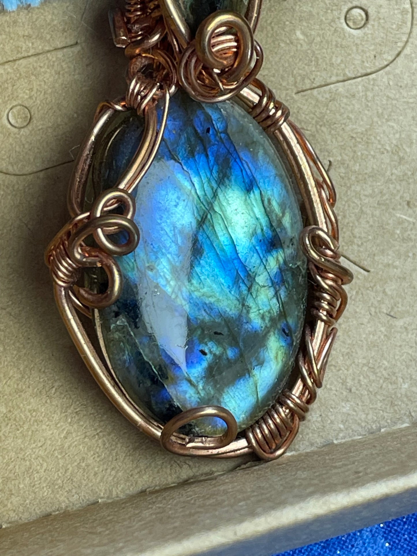 Labradorite Amulet **Wire Wrapped**