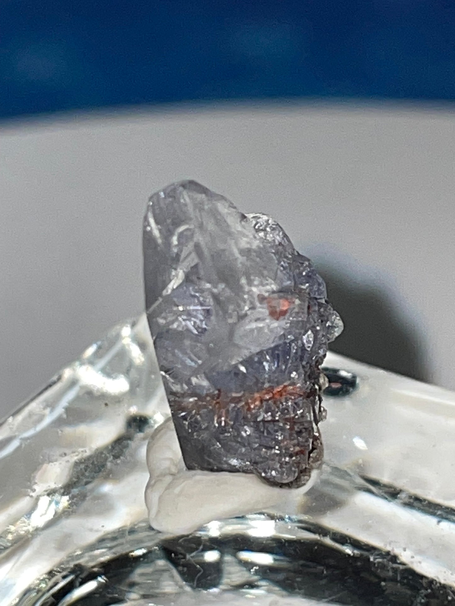 Gem quality Dumortierite point