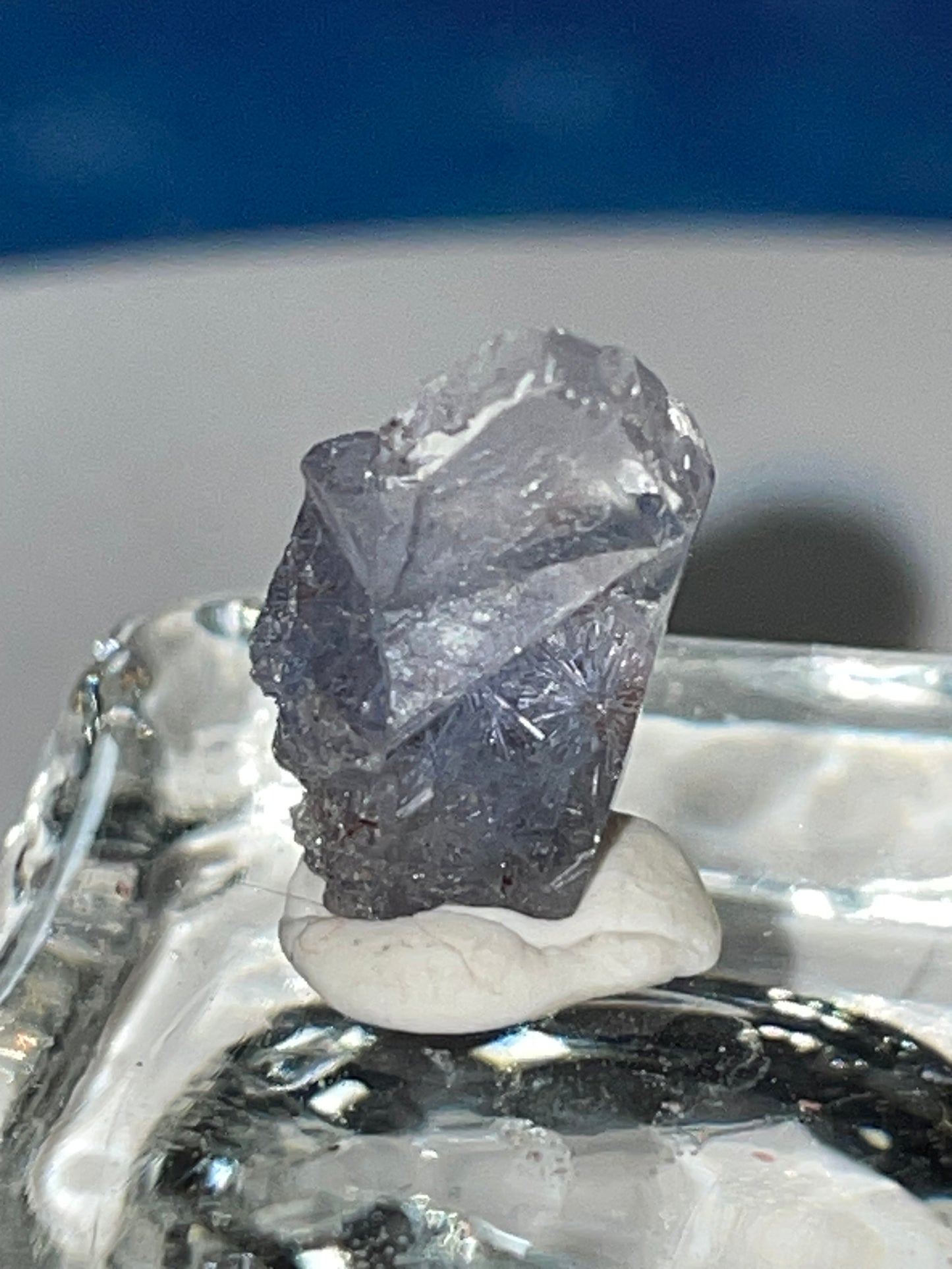 Gem quality Dumortierite point