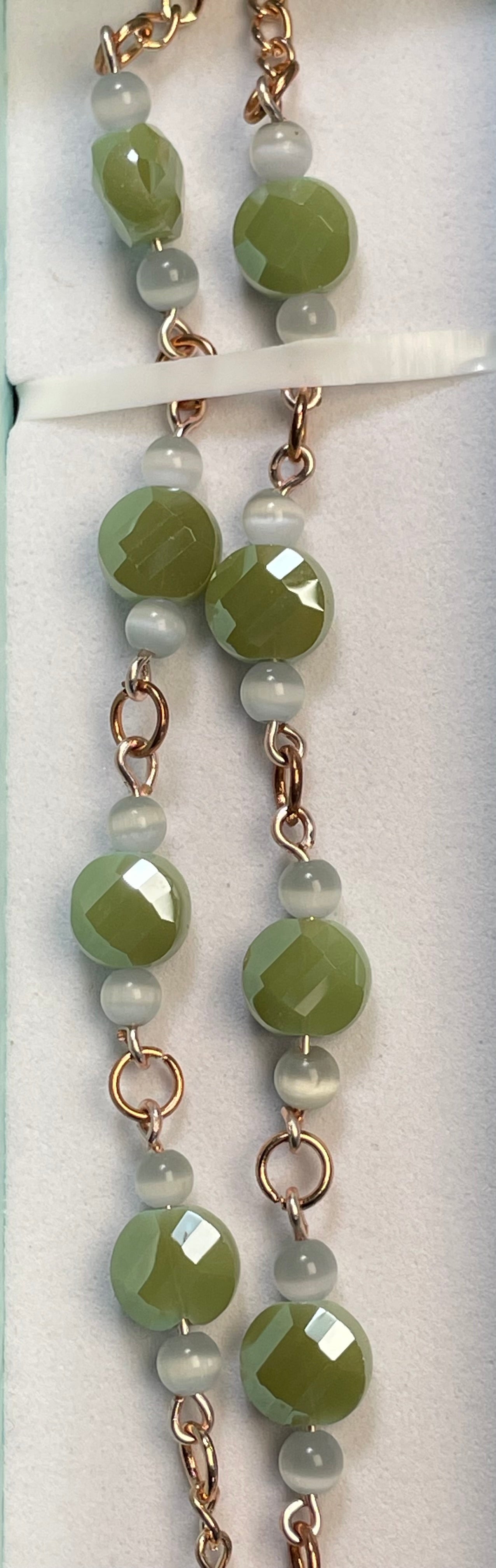 Green Jasper Wire Wrapped Necklace