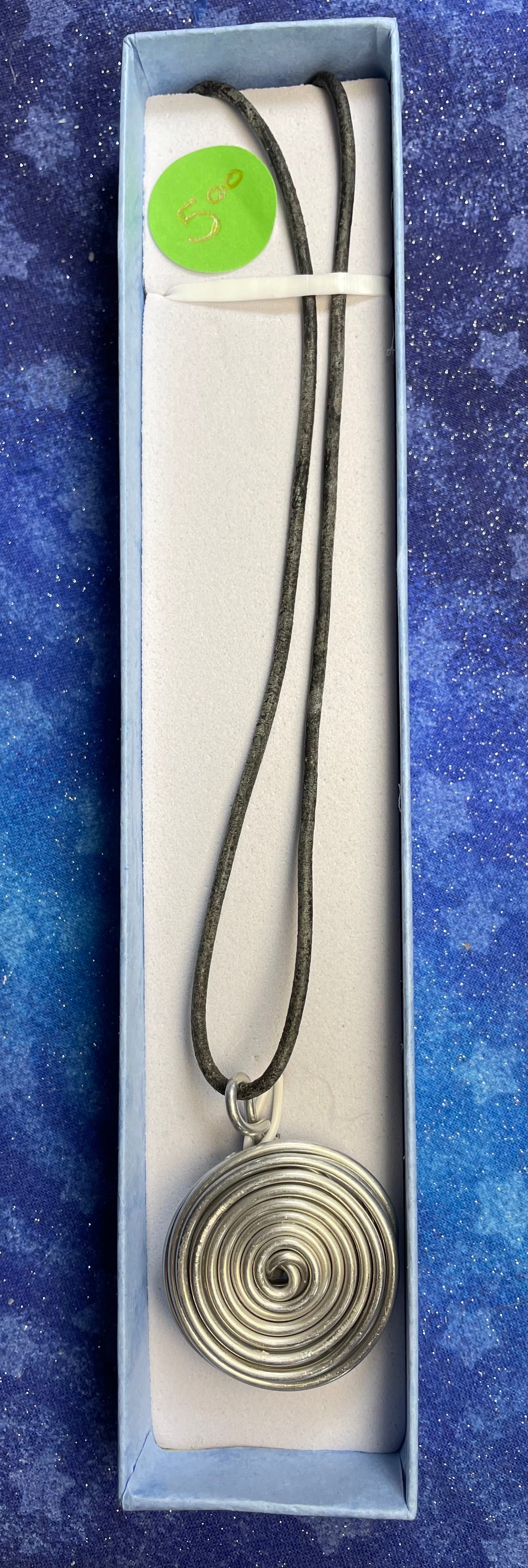 Silver Spiral Necklace