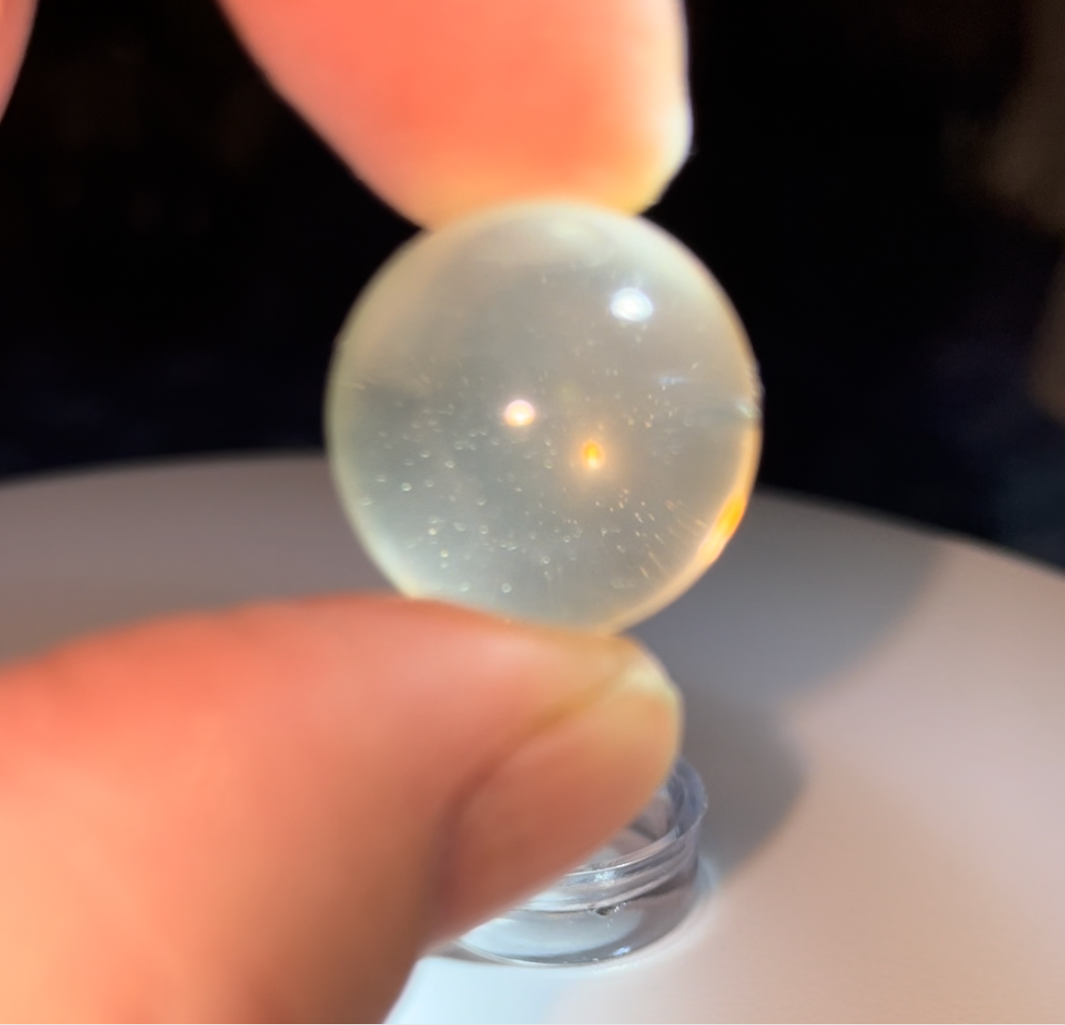 Super Clear Rutilated Citrine Sphere **RaRe**