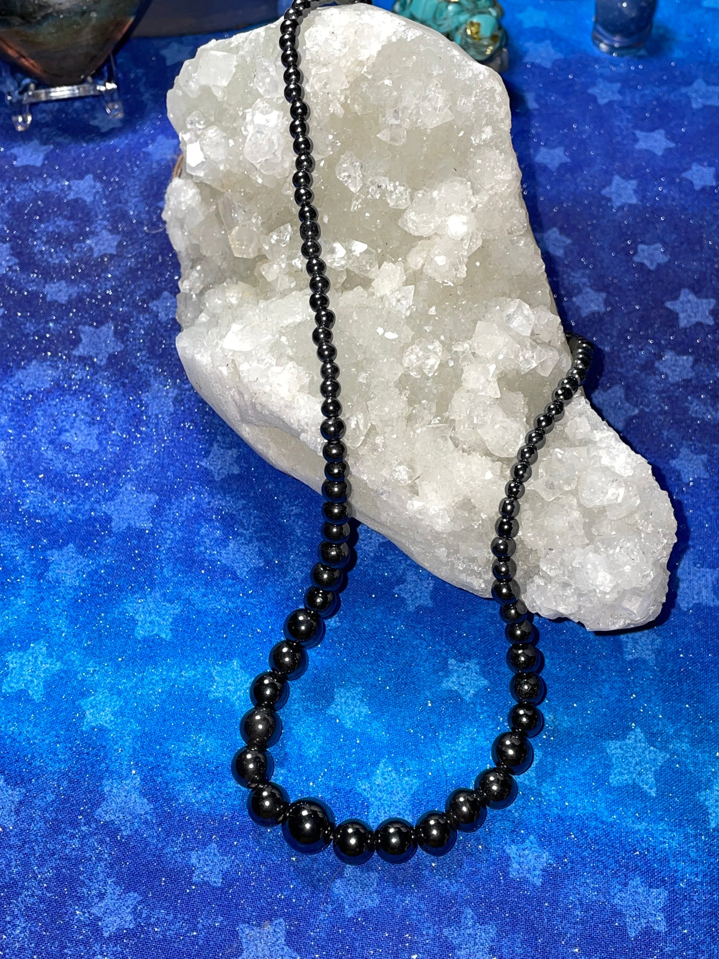 Graduated Hematite Necklace