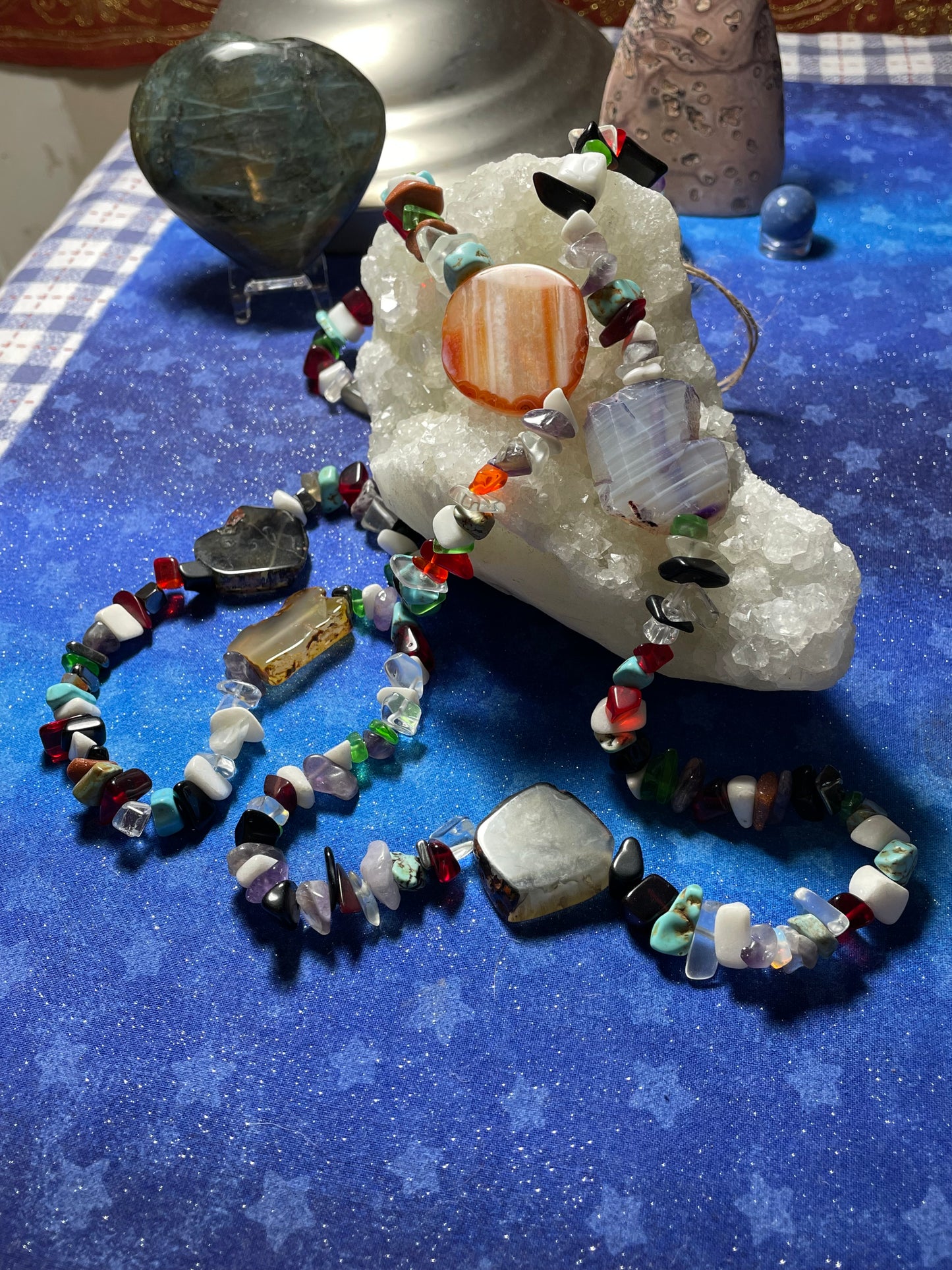 Agate & Multi Stone Necklace