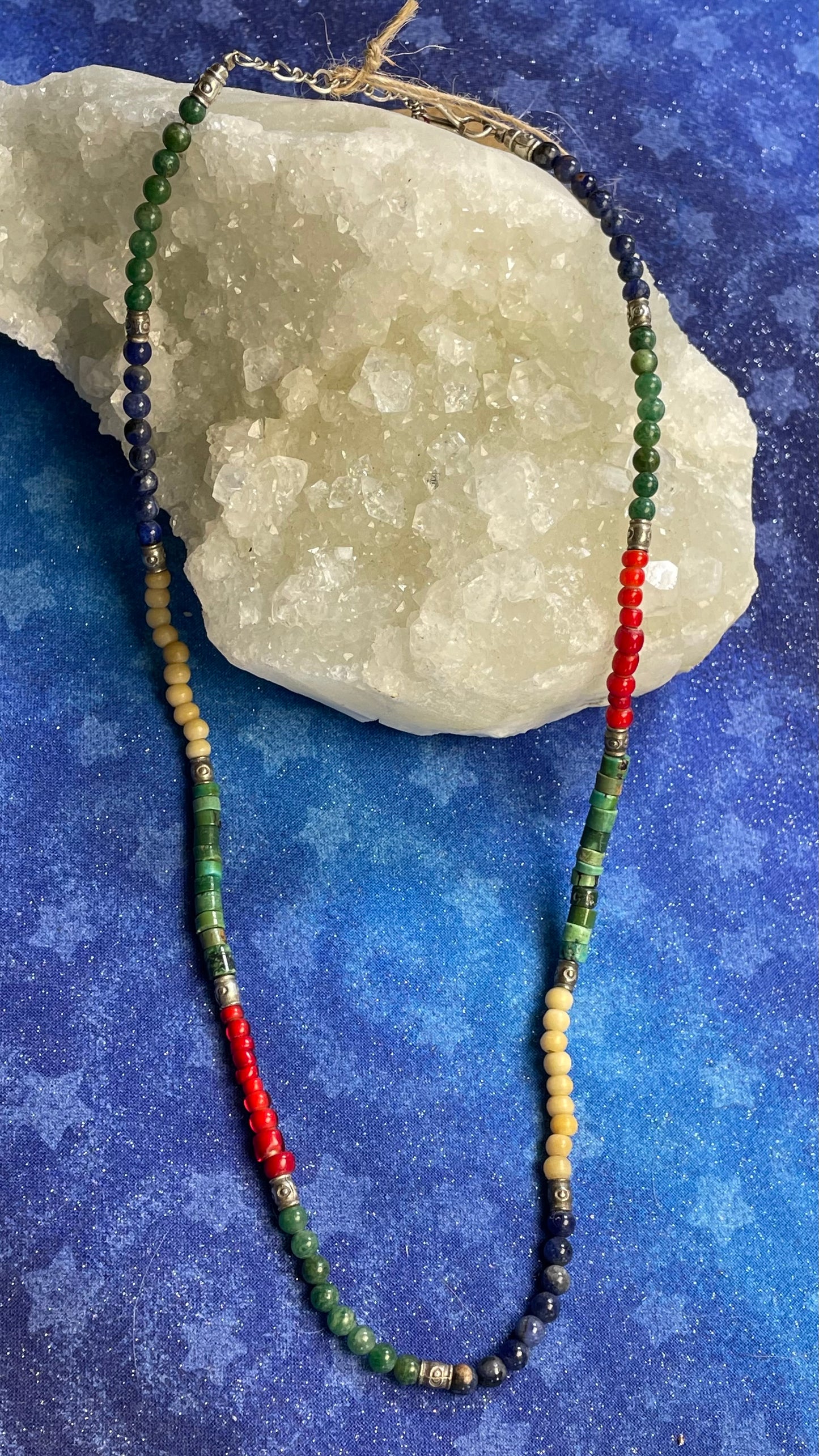 Multi Stone Choker Necklace