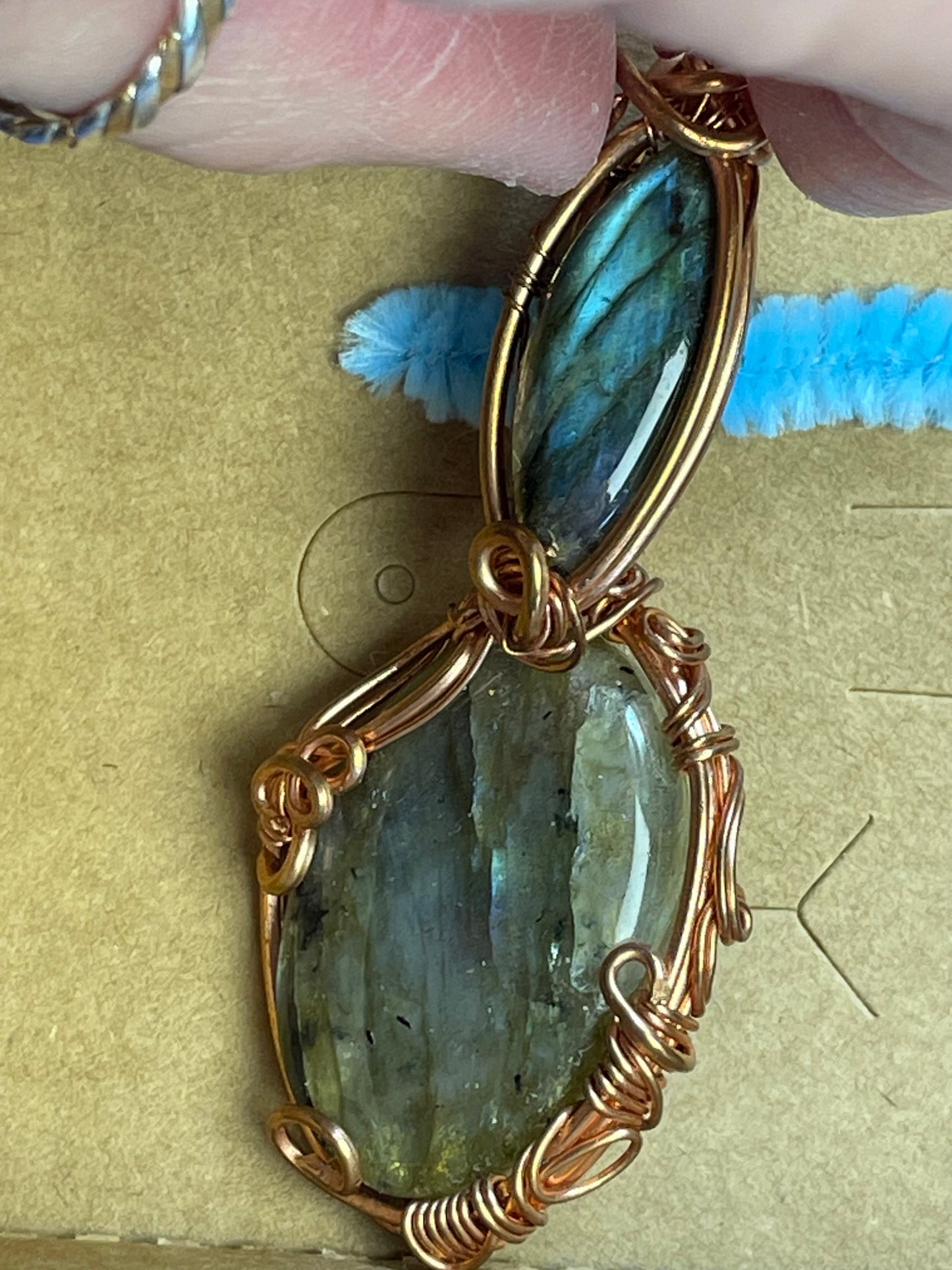 Labradorite Amulet **Wire Wrapped**