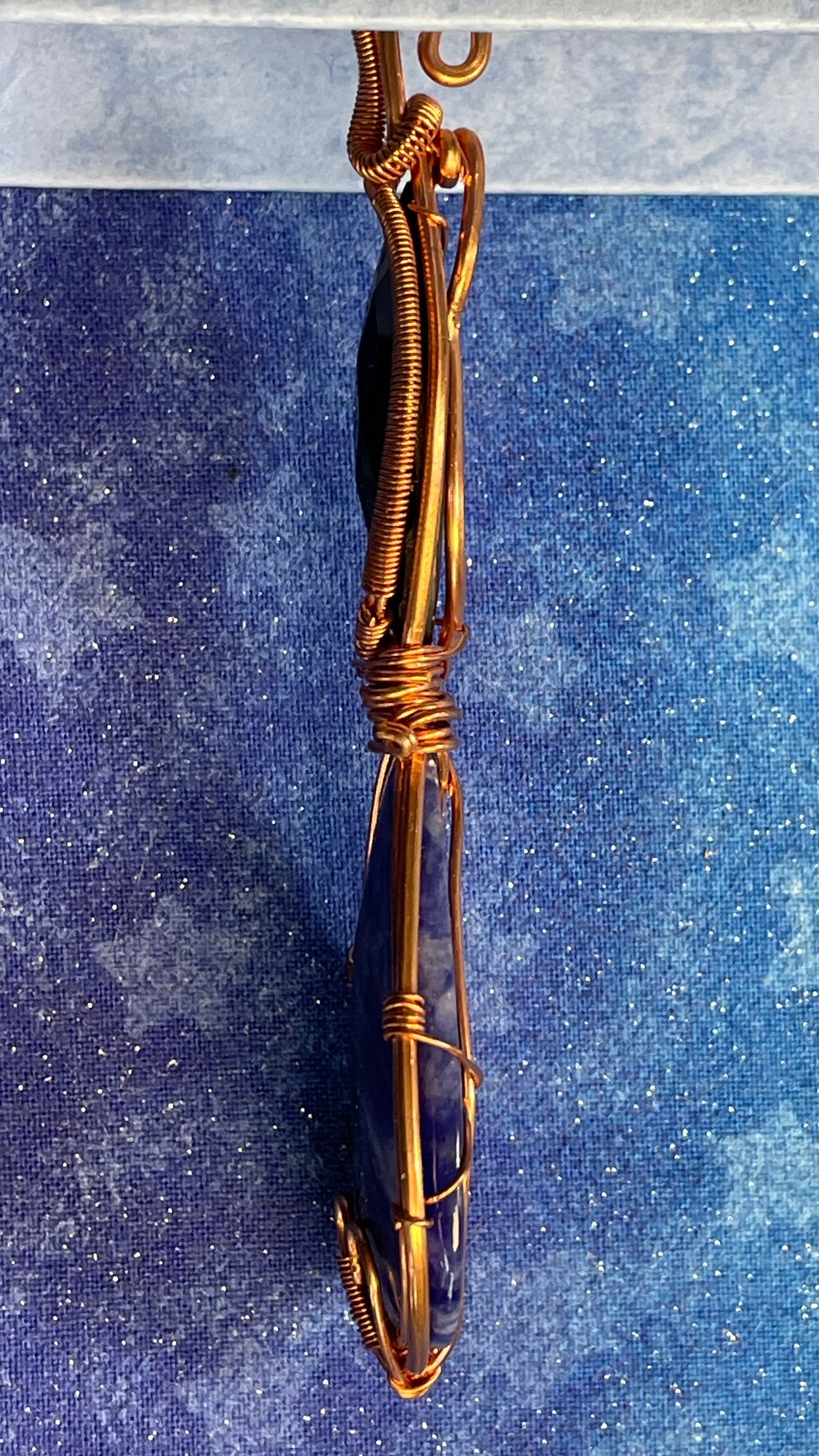 Black Obsidian & Sodalite Amulet