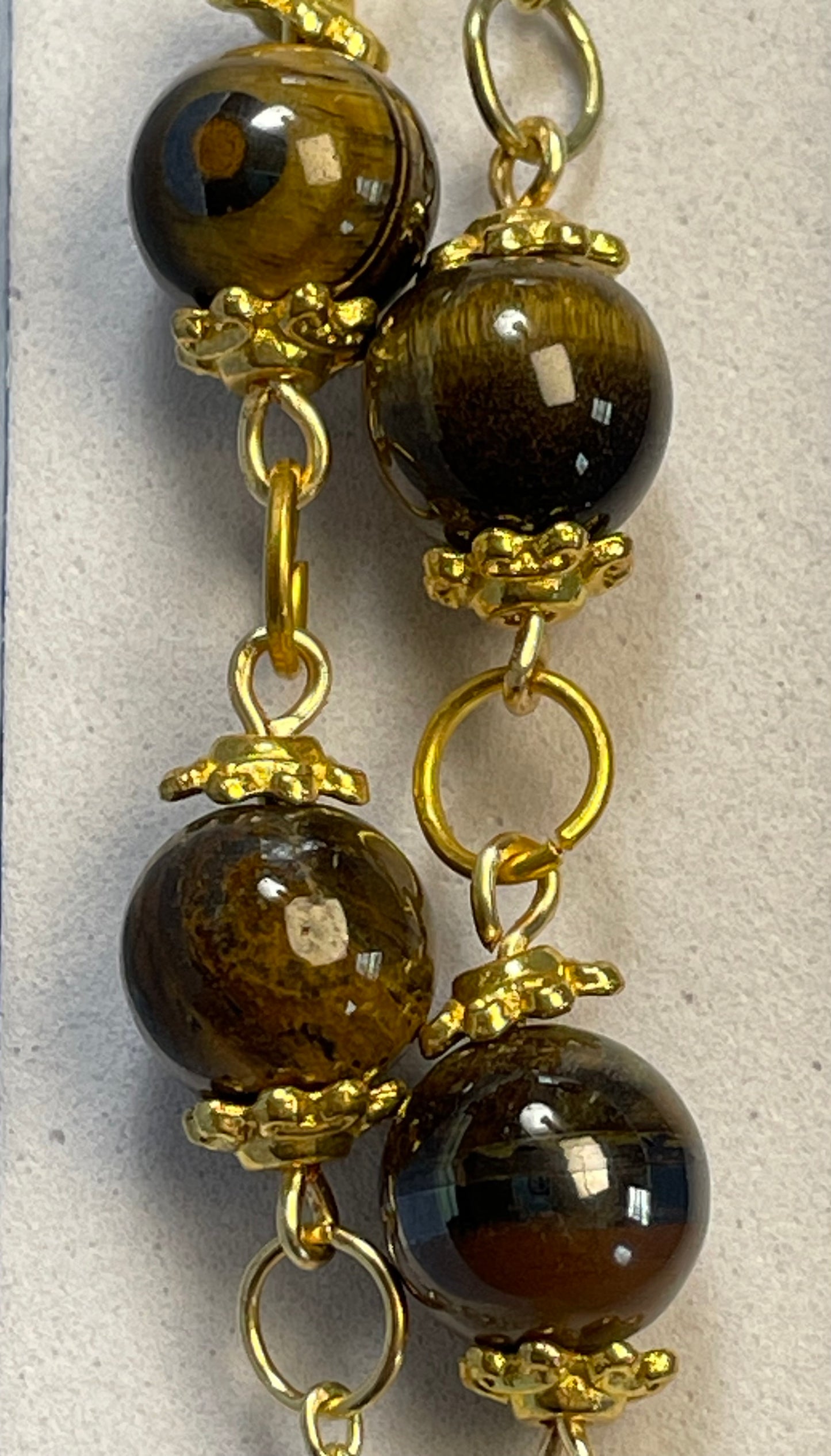 Blue & Gold Tiger’s Eye Necklace