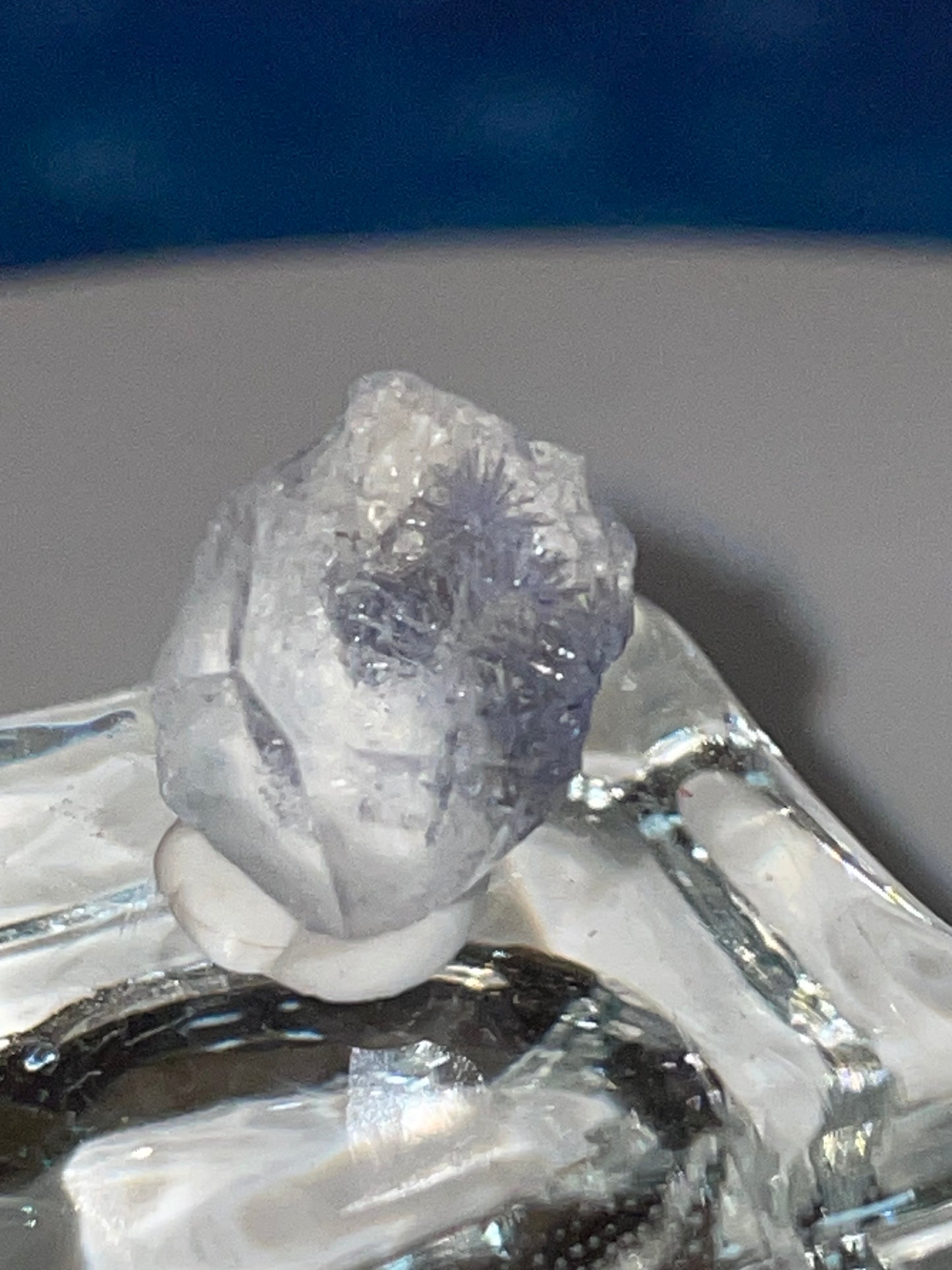 Gem quality Dumortierite point