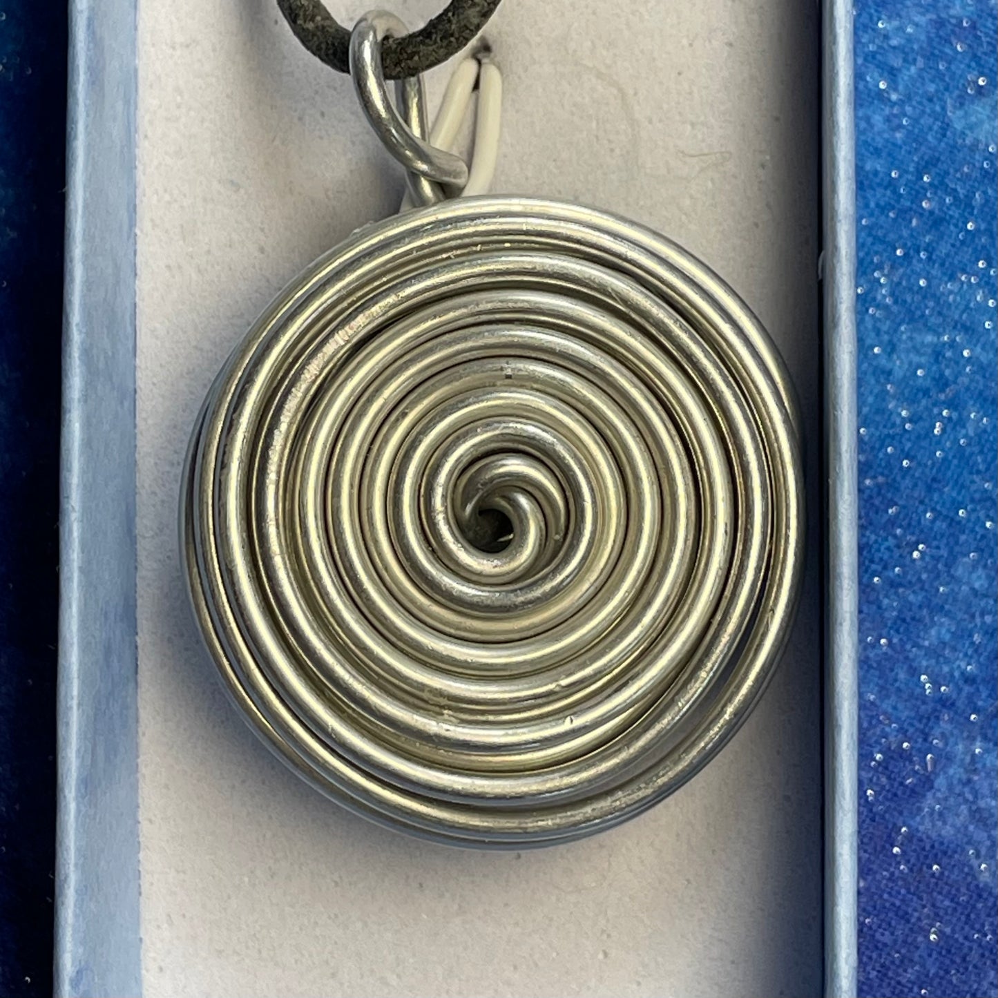Silver Spiral Necklace