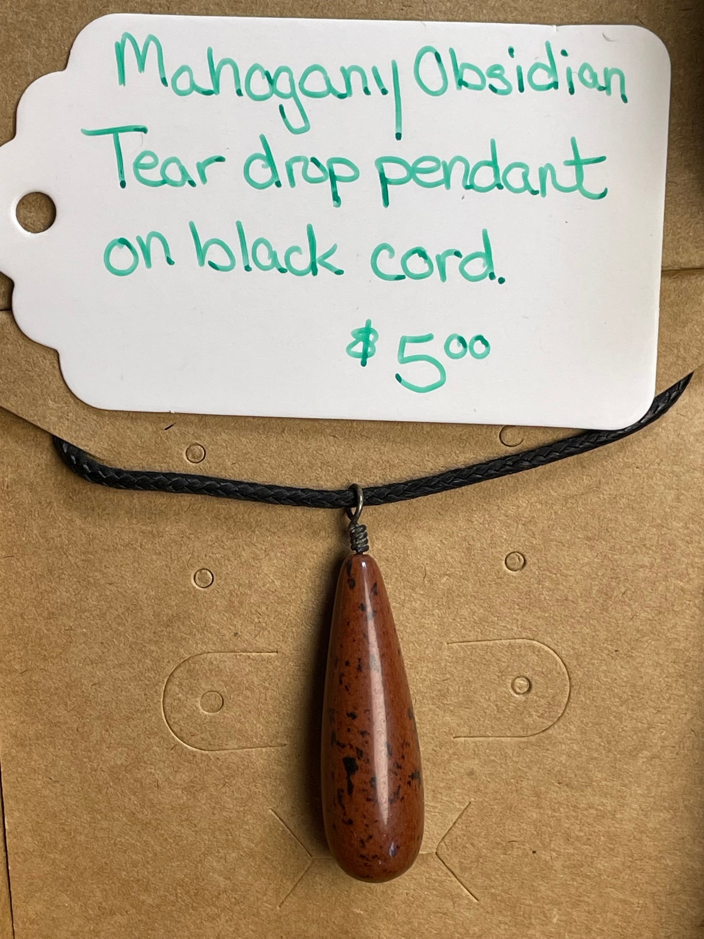 Mahogany Obsidian Necklace