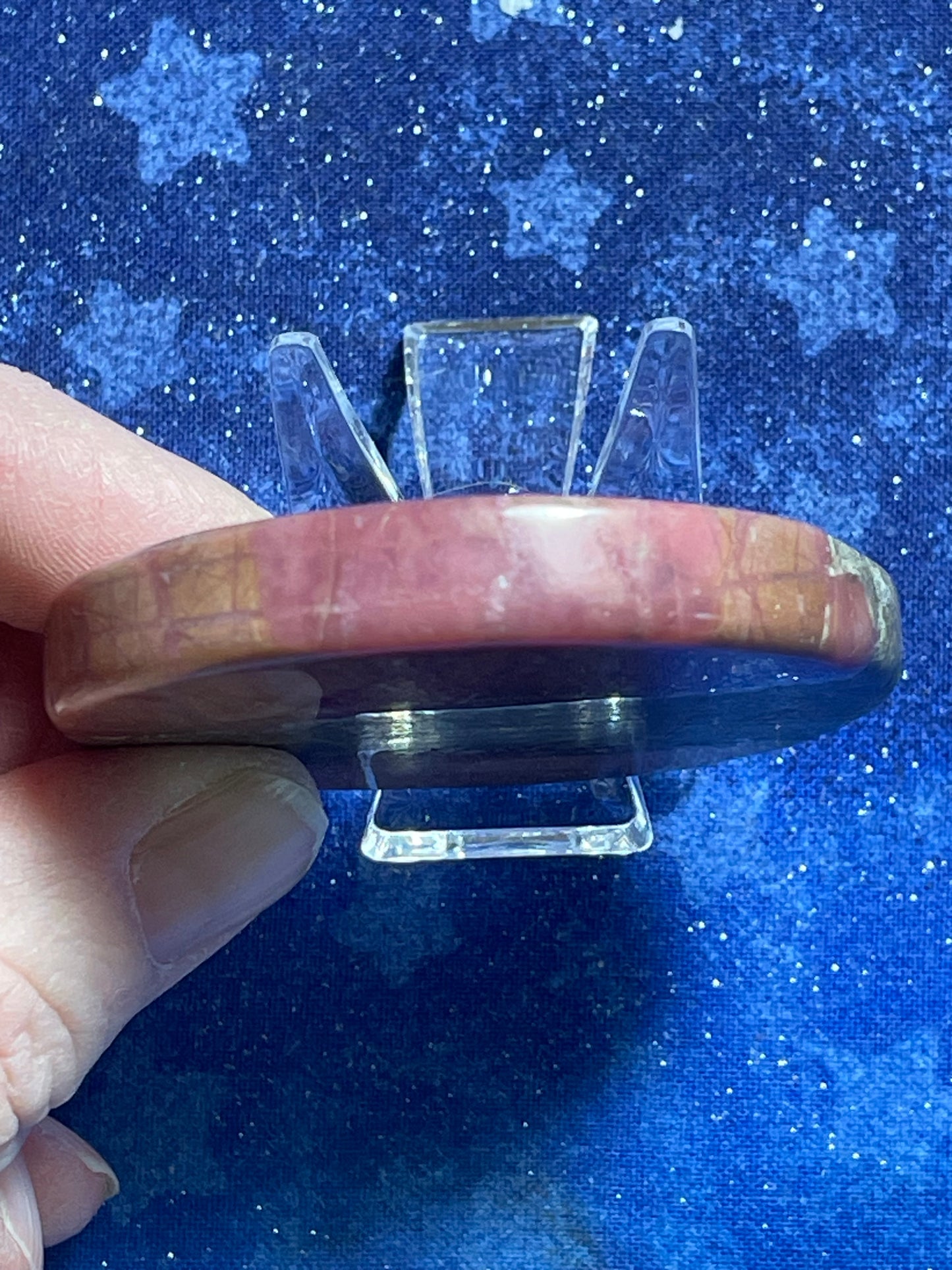 Rhodonite Puck/Disc