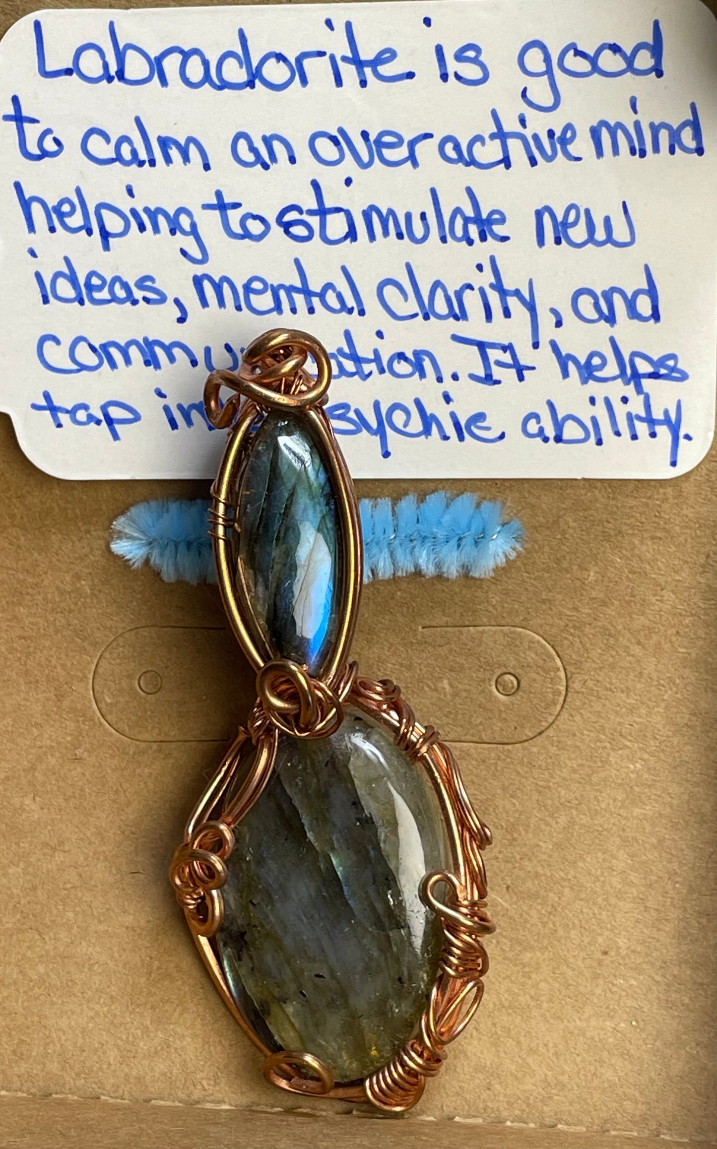 Labradorite Amulet **Wire Wrapped**
