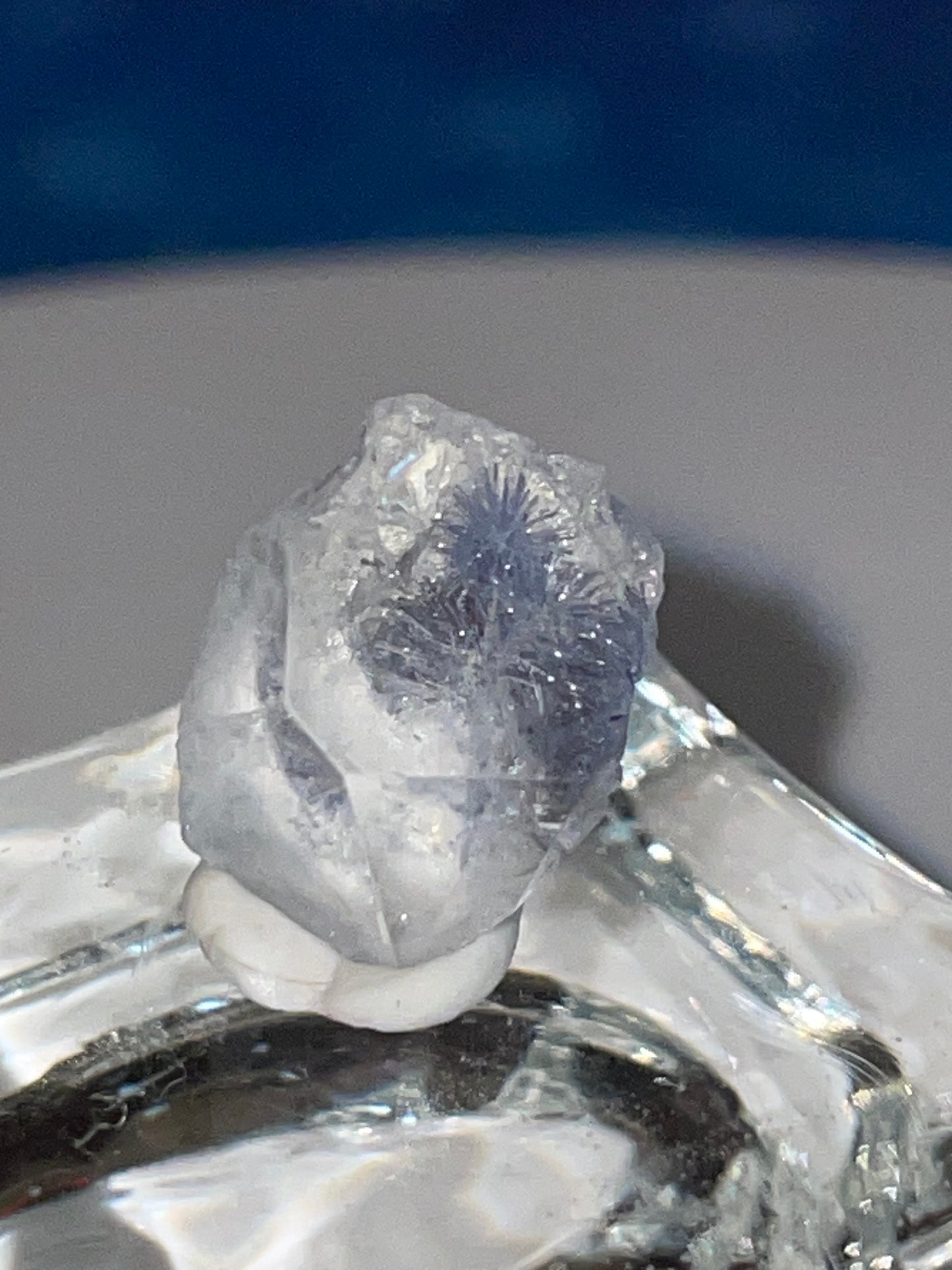 Gem quality Dumortierite point