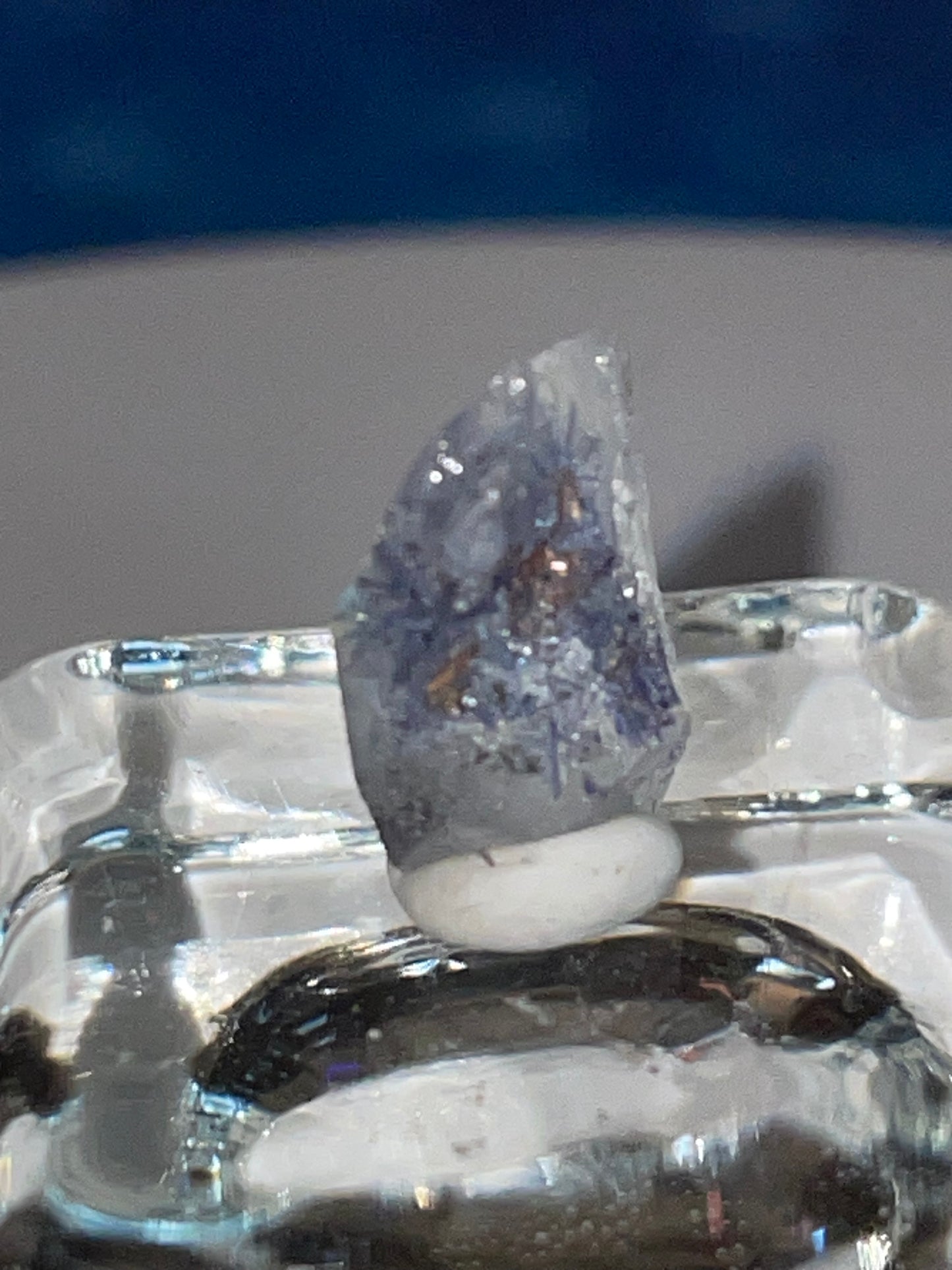 Gem quality Dumortierite point