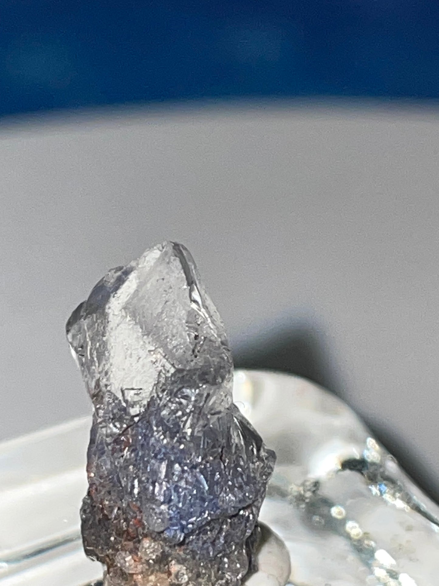 Gem quality Dumortierite point