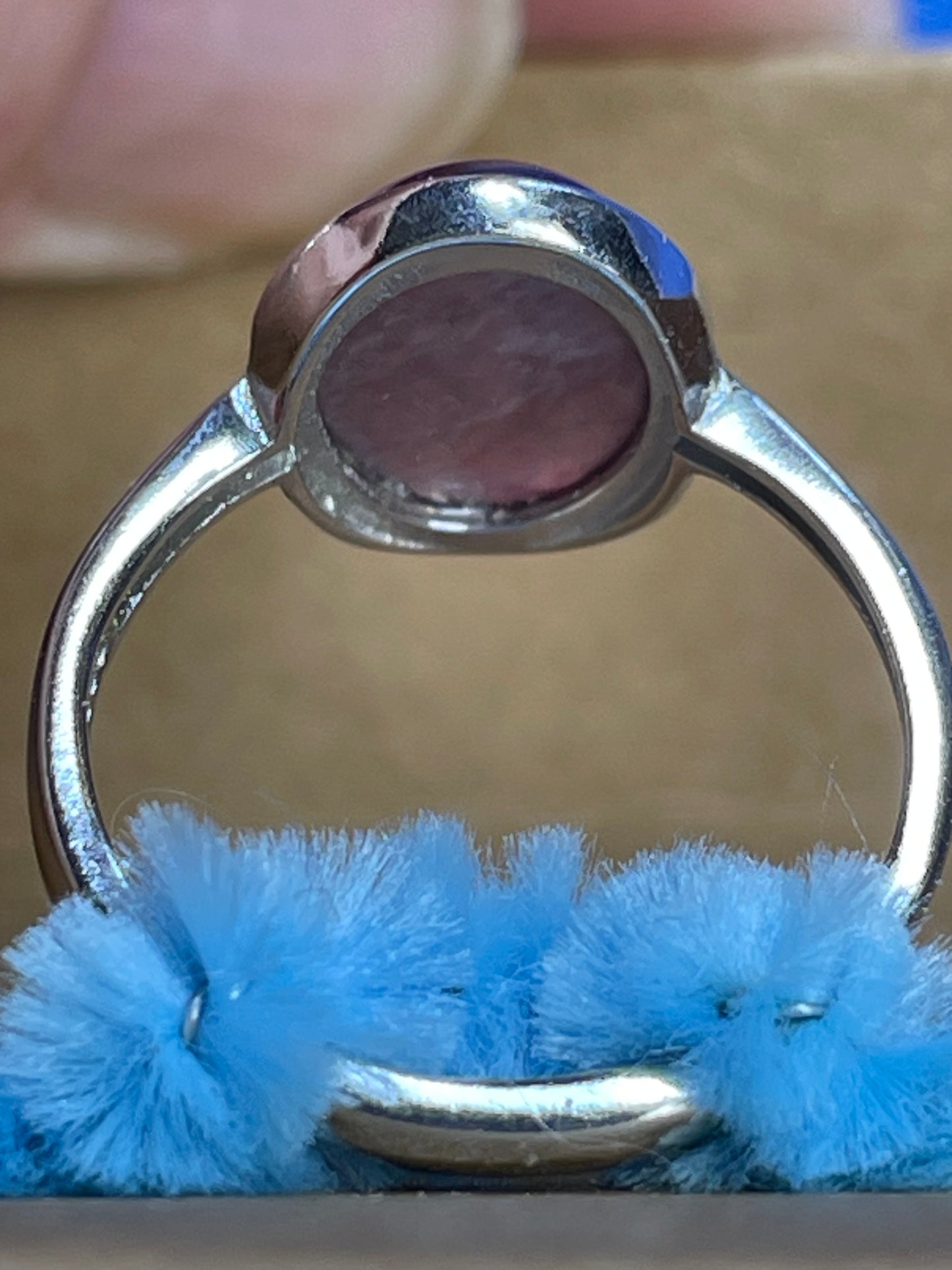 Lepidolite .925 Adjustable Ring