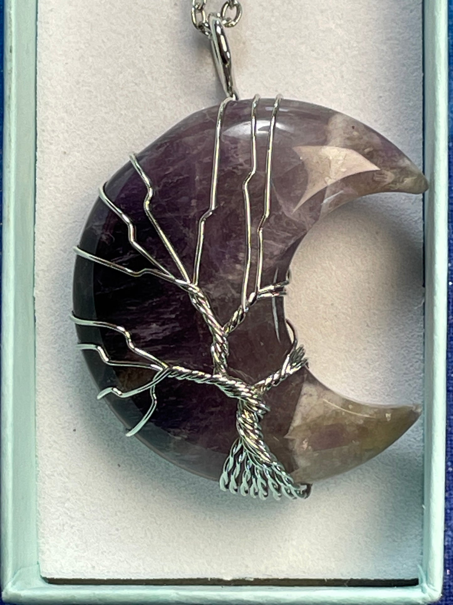 Amethyst Crescent Moon Tree of Life