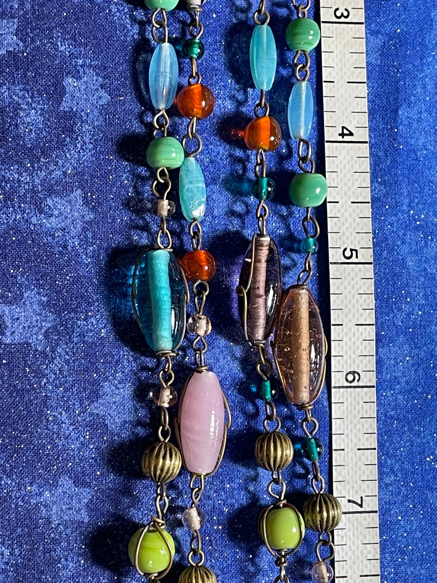 Vintage Copper & Bead Necklace