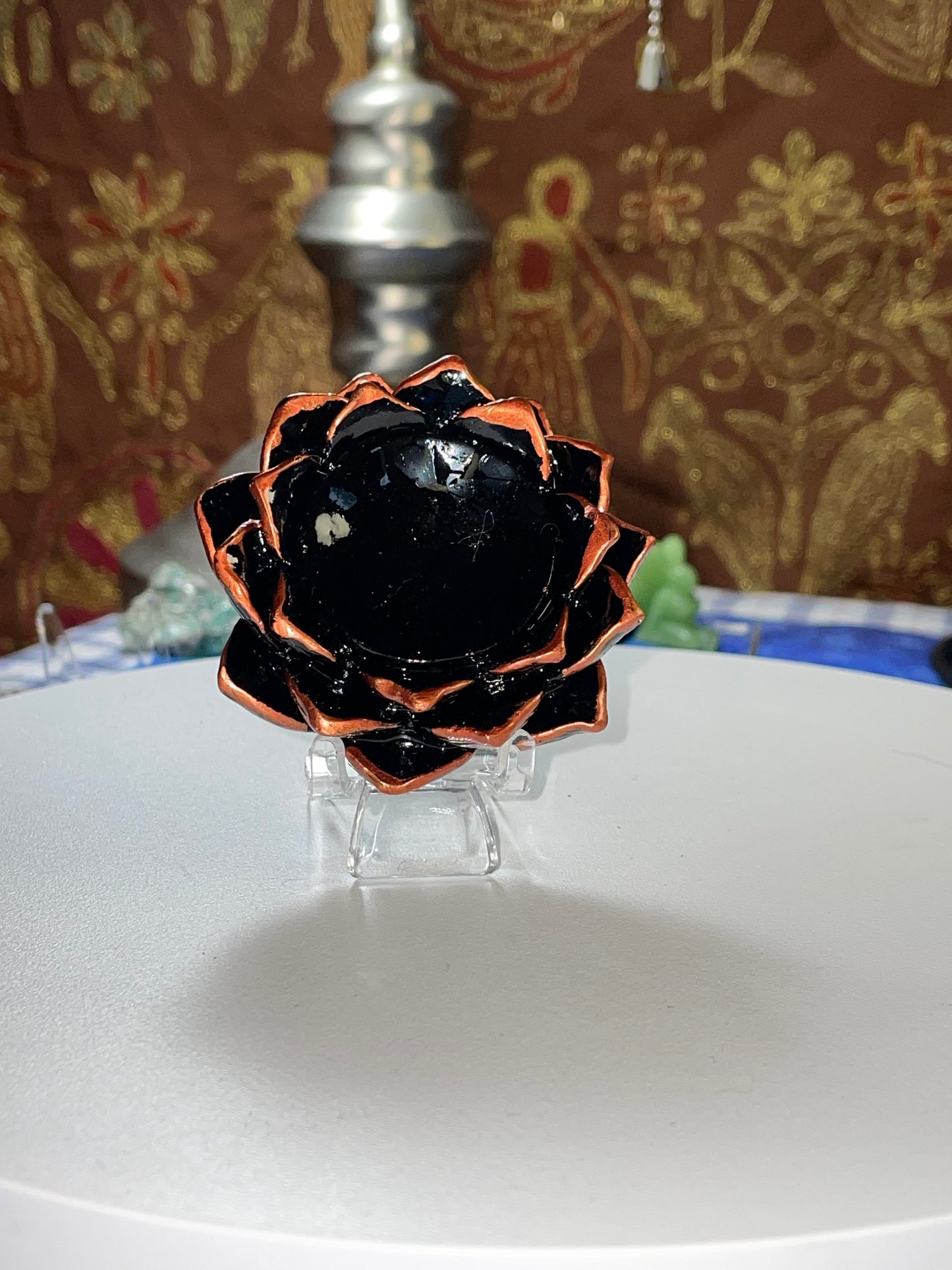 Rose gold LOTUS Sphere stand/holder