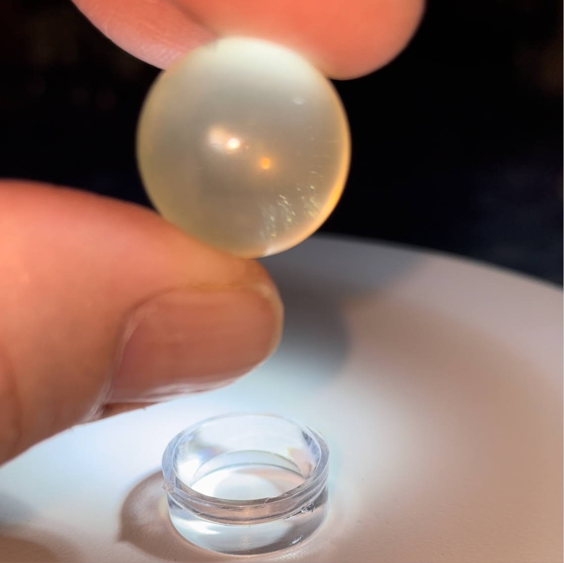 Rutile Citrine Sphere High Grade