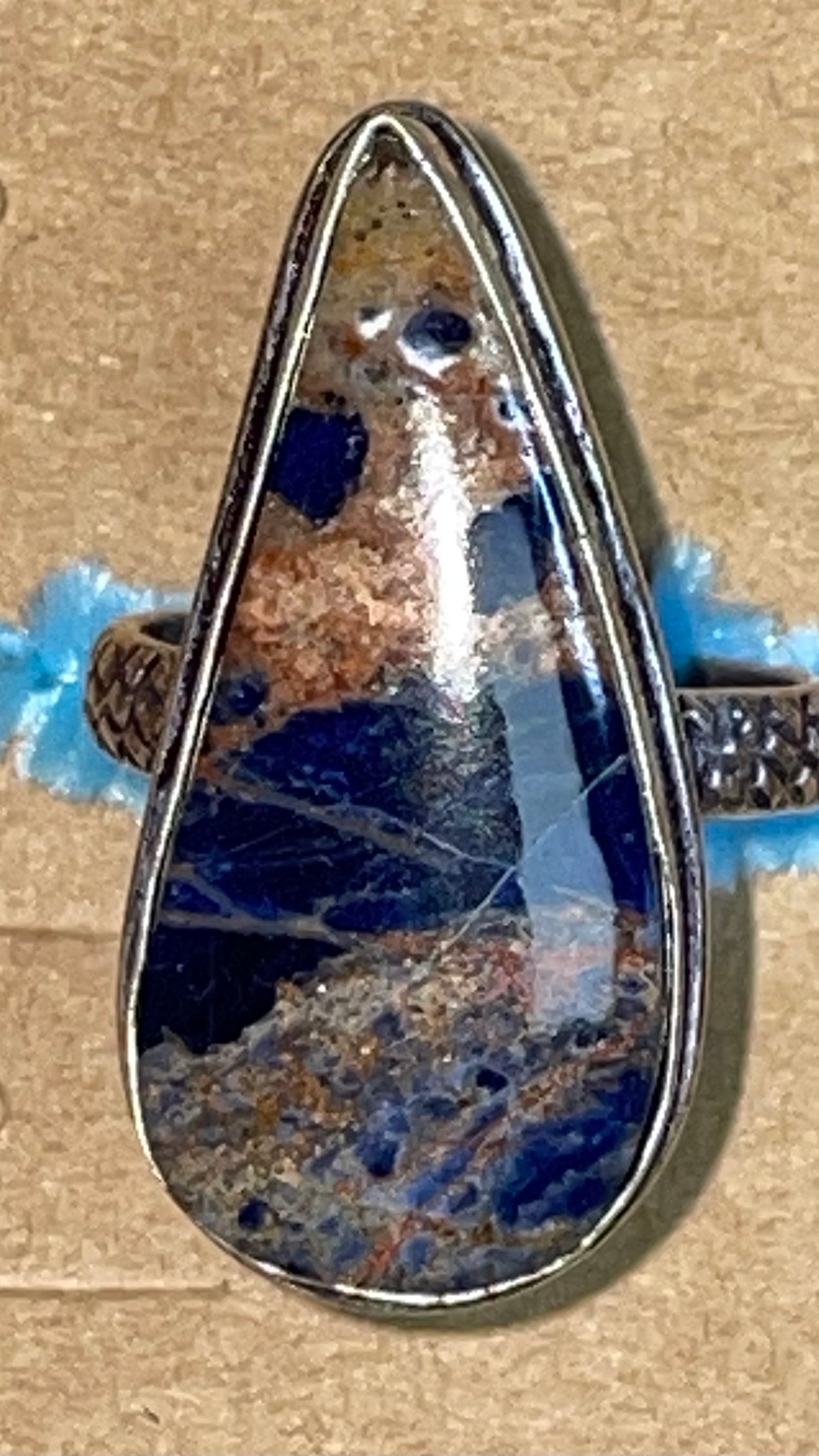 Sunset Sodalite Ring~~7 1/2~~