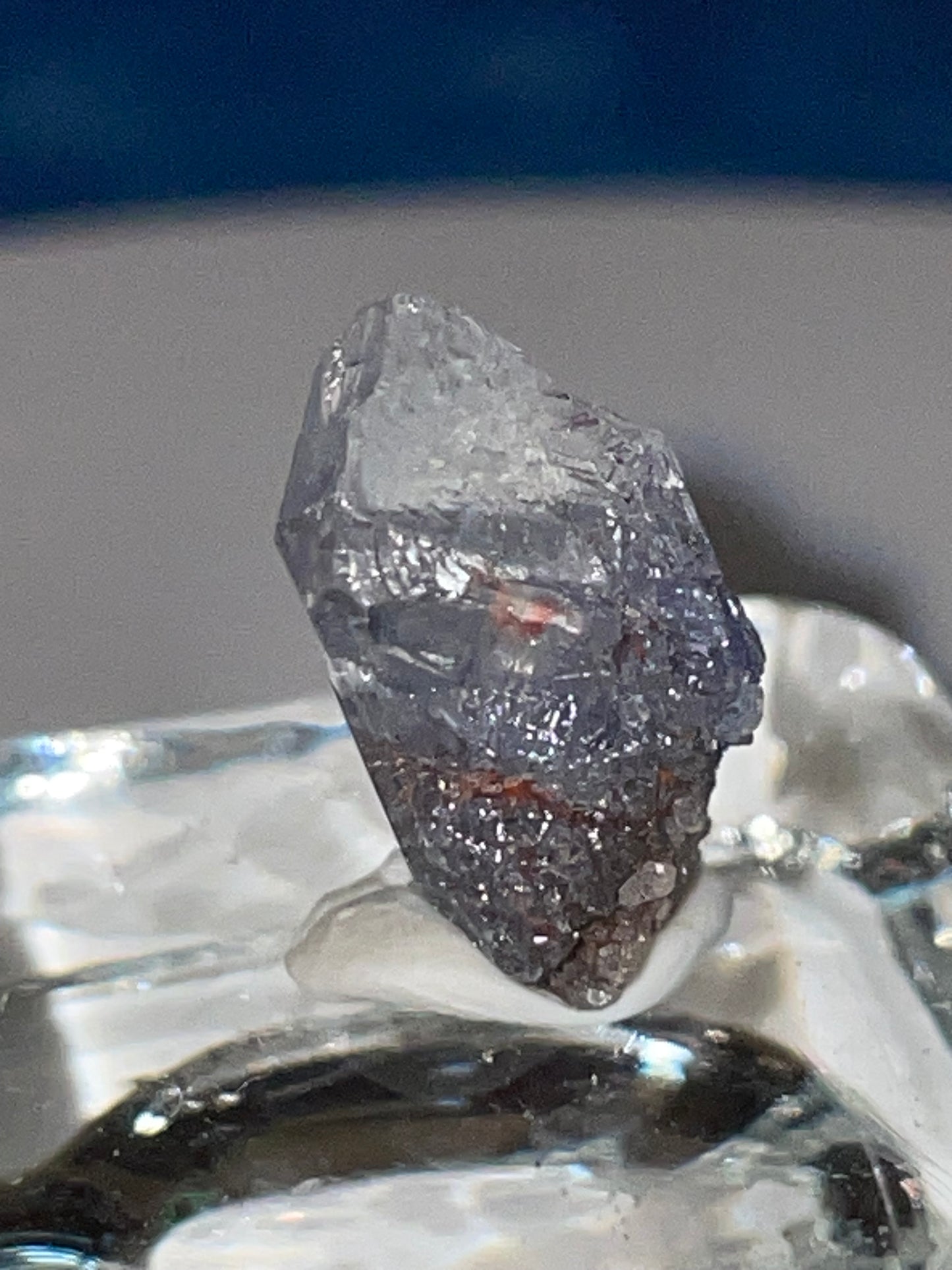 Gem quality Dumortierite point