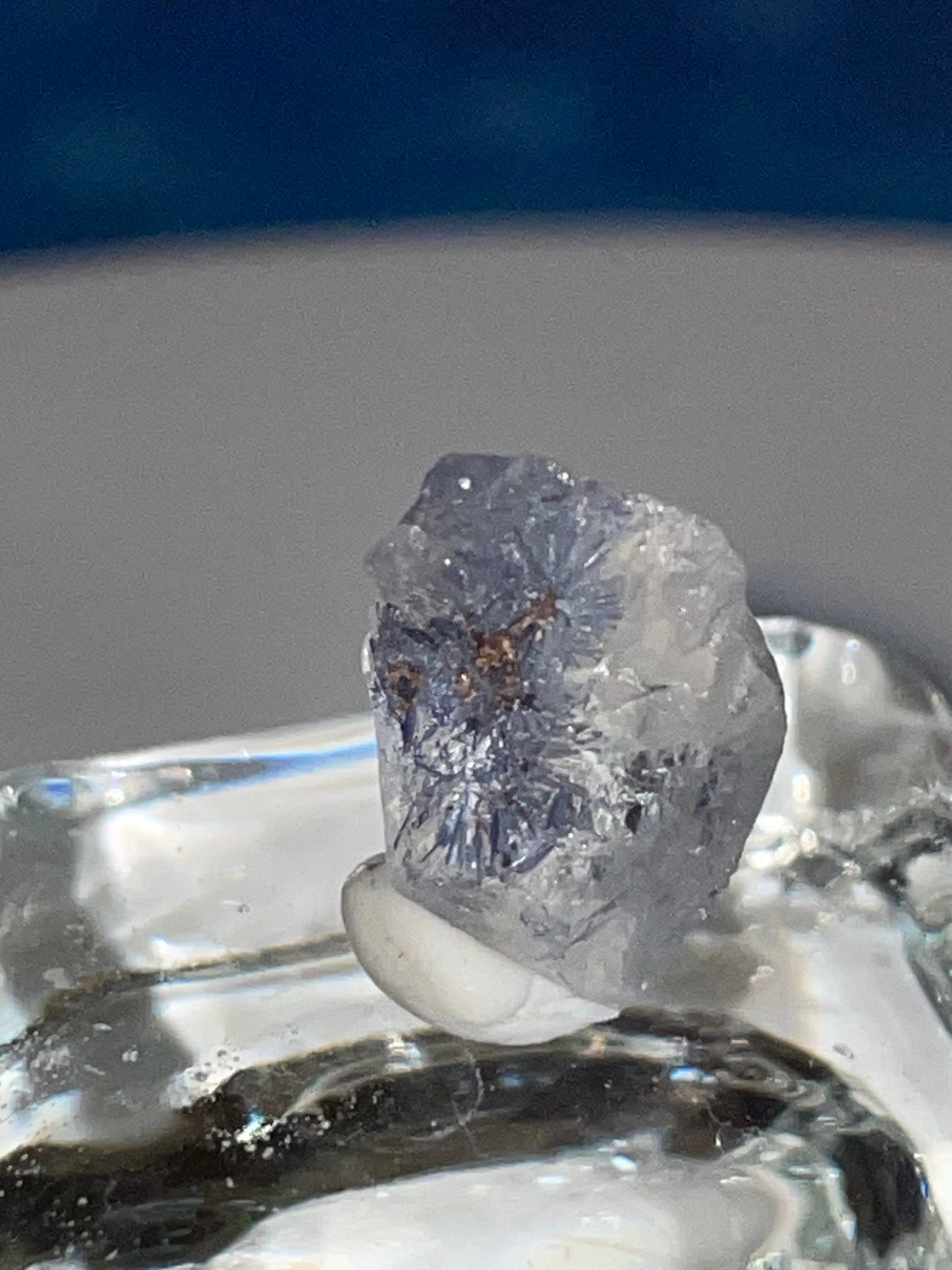 Gem quality Dumortierite point