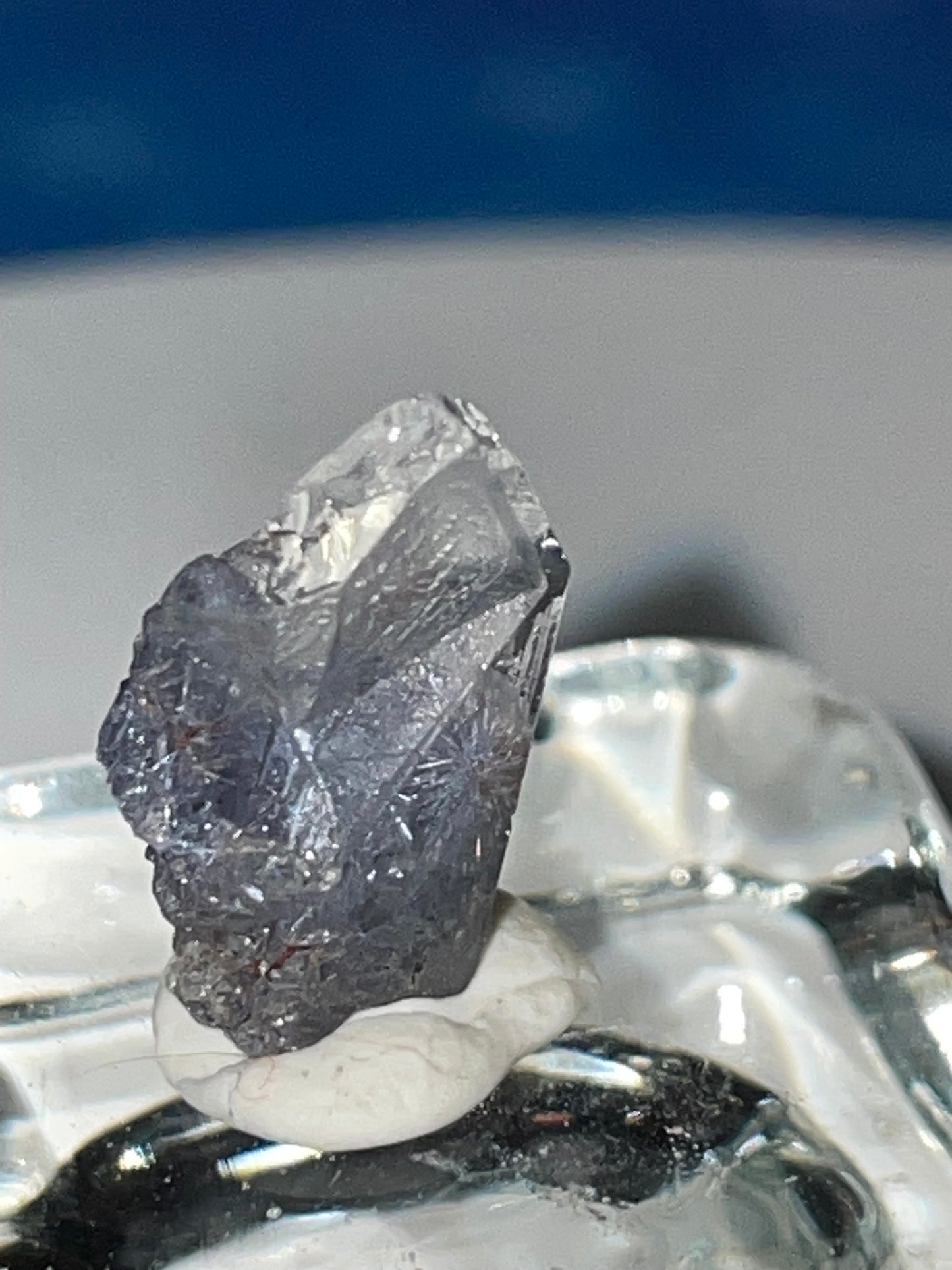 Gem quality Dumortierite point
