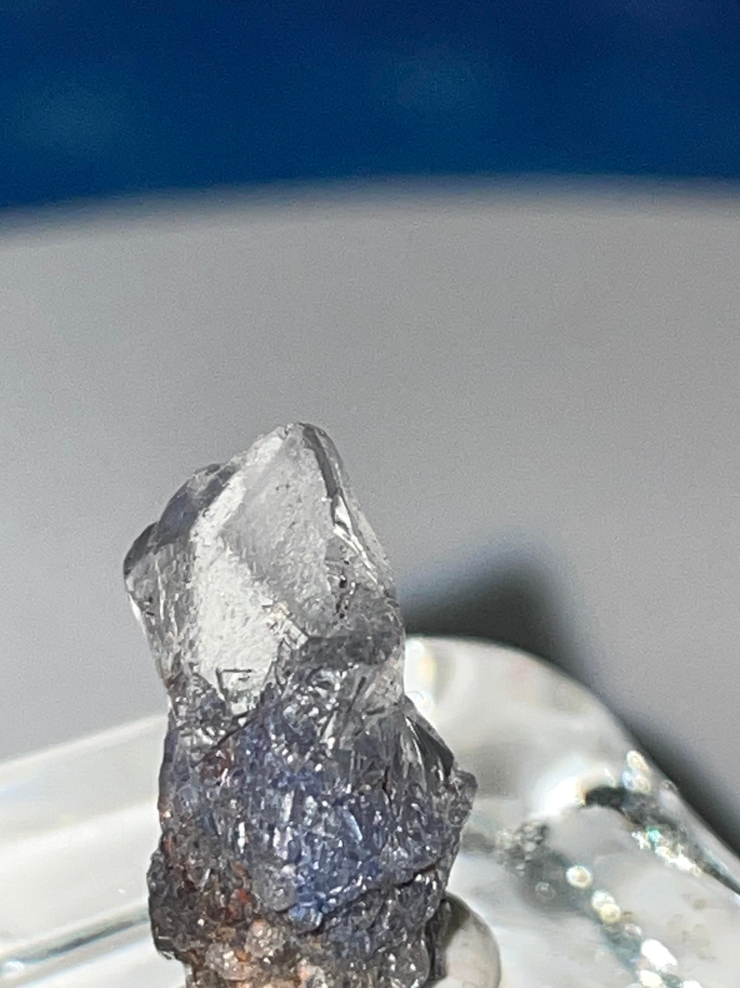 Gem quality Dumortierite point