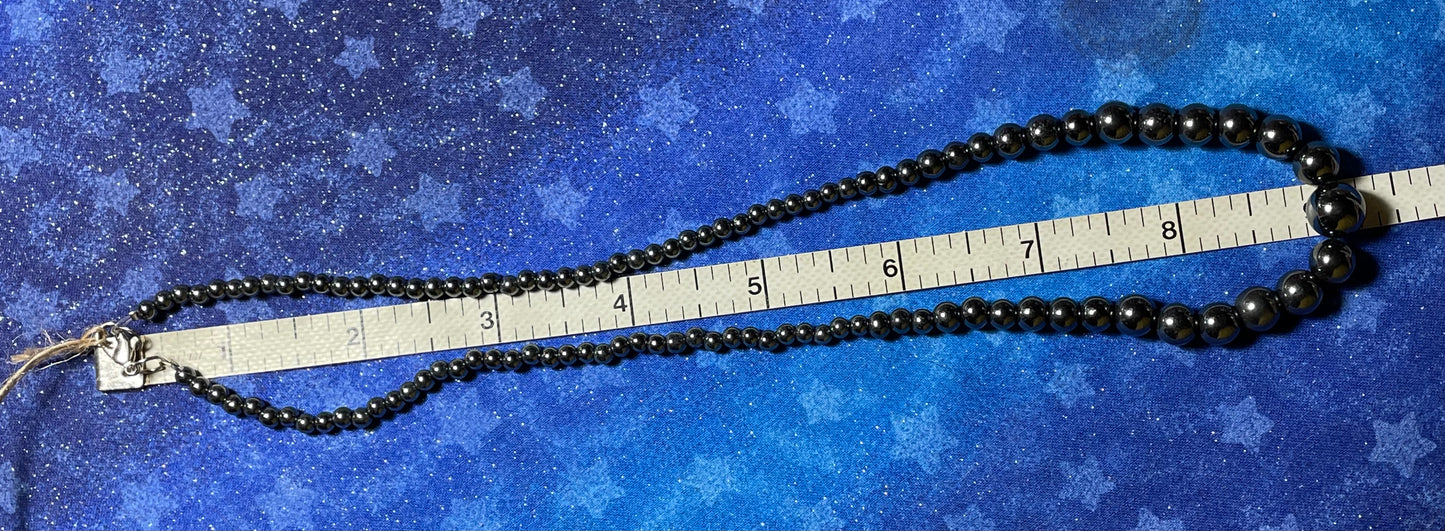 Graduated Hematite Necklace