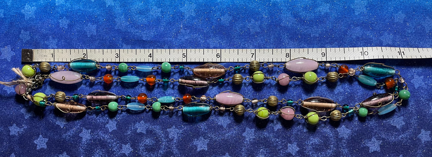 Vintage Copper & Bead Necklace