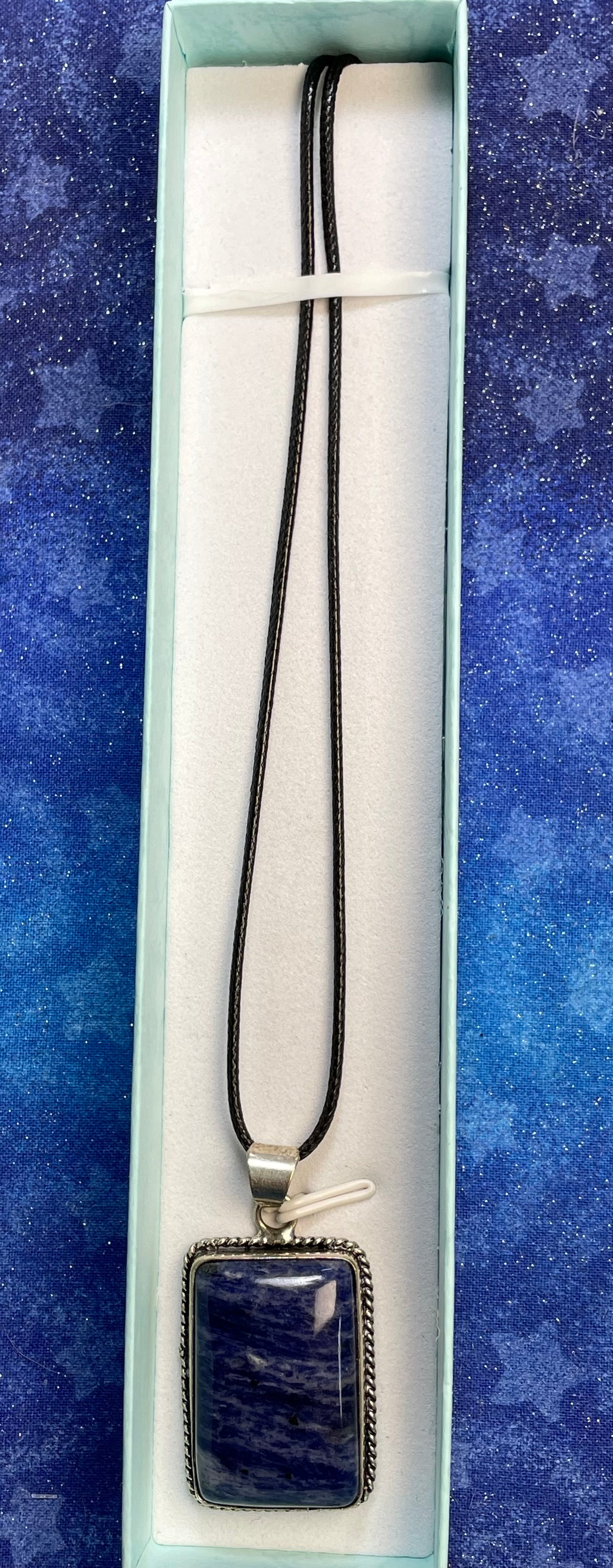 Sodalite .925 Sterling Silver Pendant