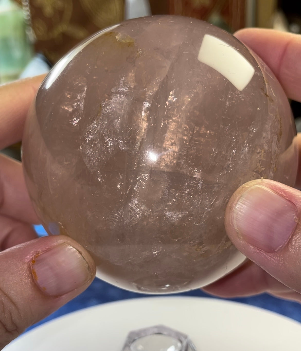 Rose Quartz ~Star & Asterism~ sphere
