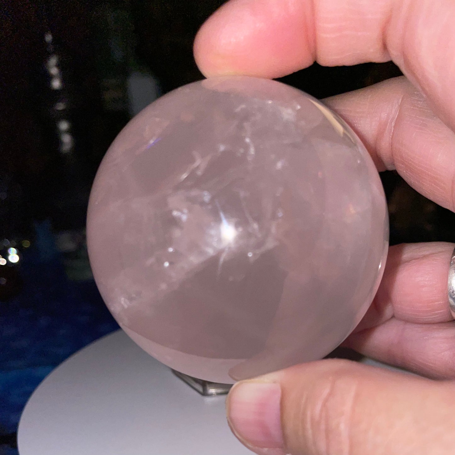 Girasol White Rose Quartz~~Star