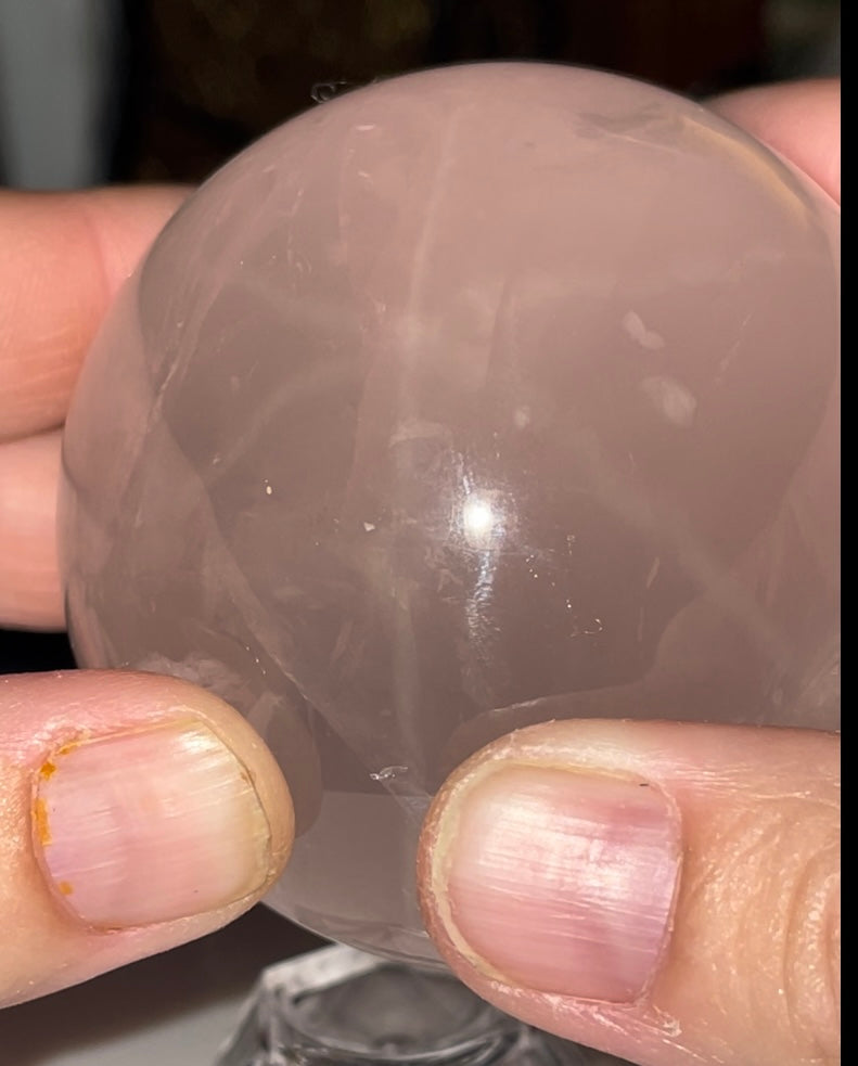 Girasol White Rose Quartz~~Star