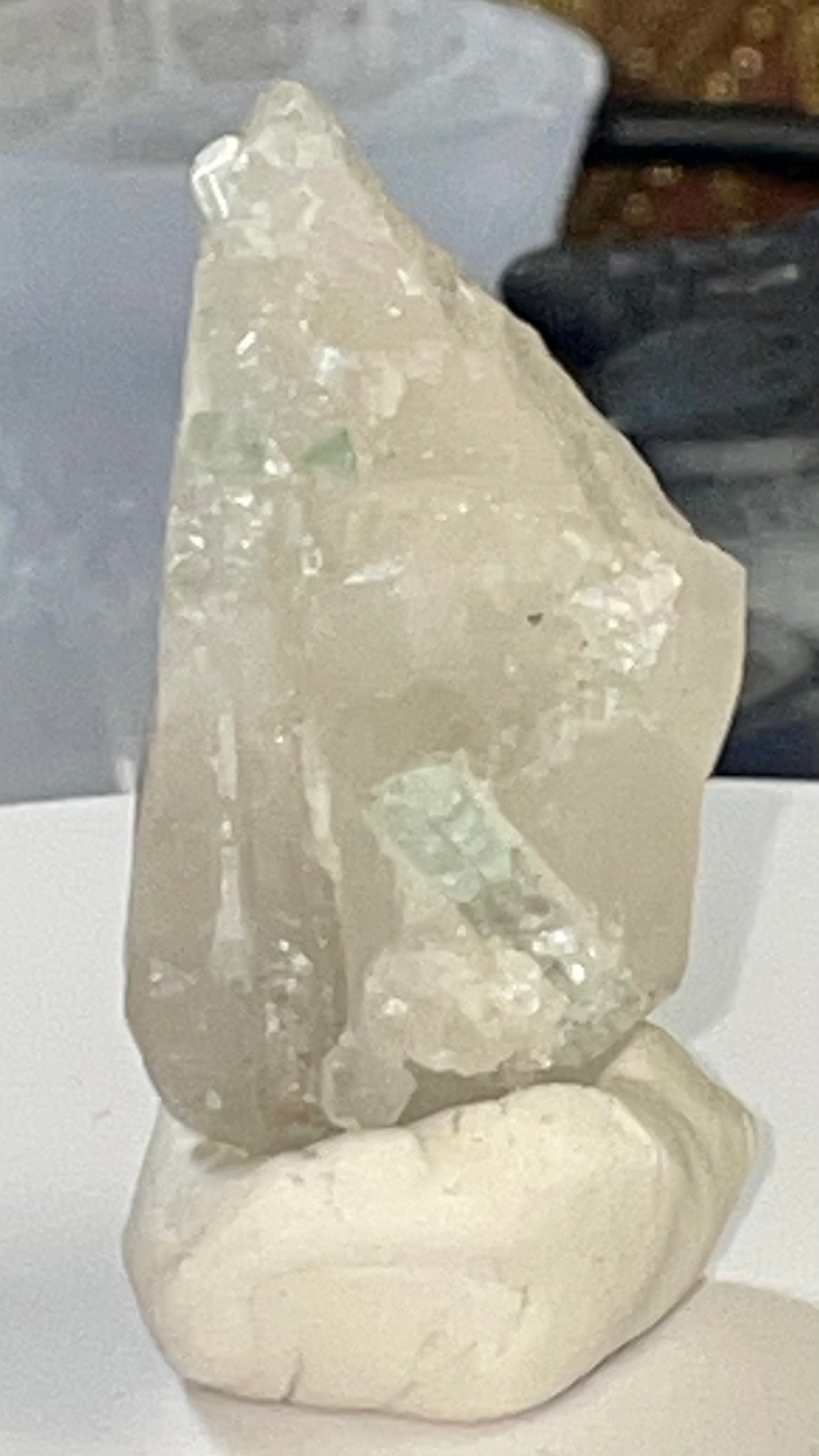 Quartz with Small, Blue Tourmaline Inclusions
