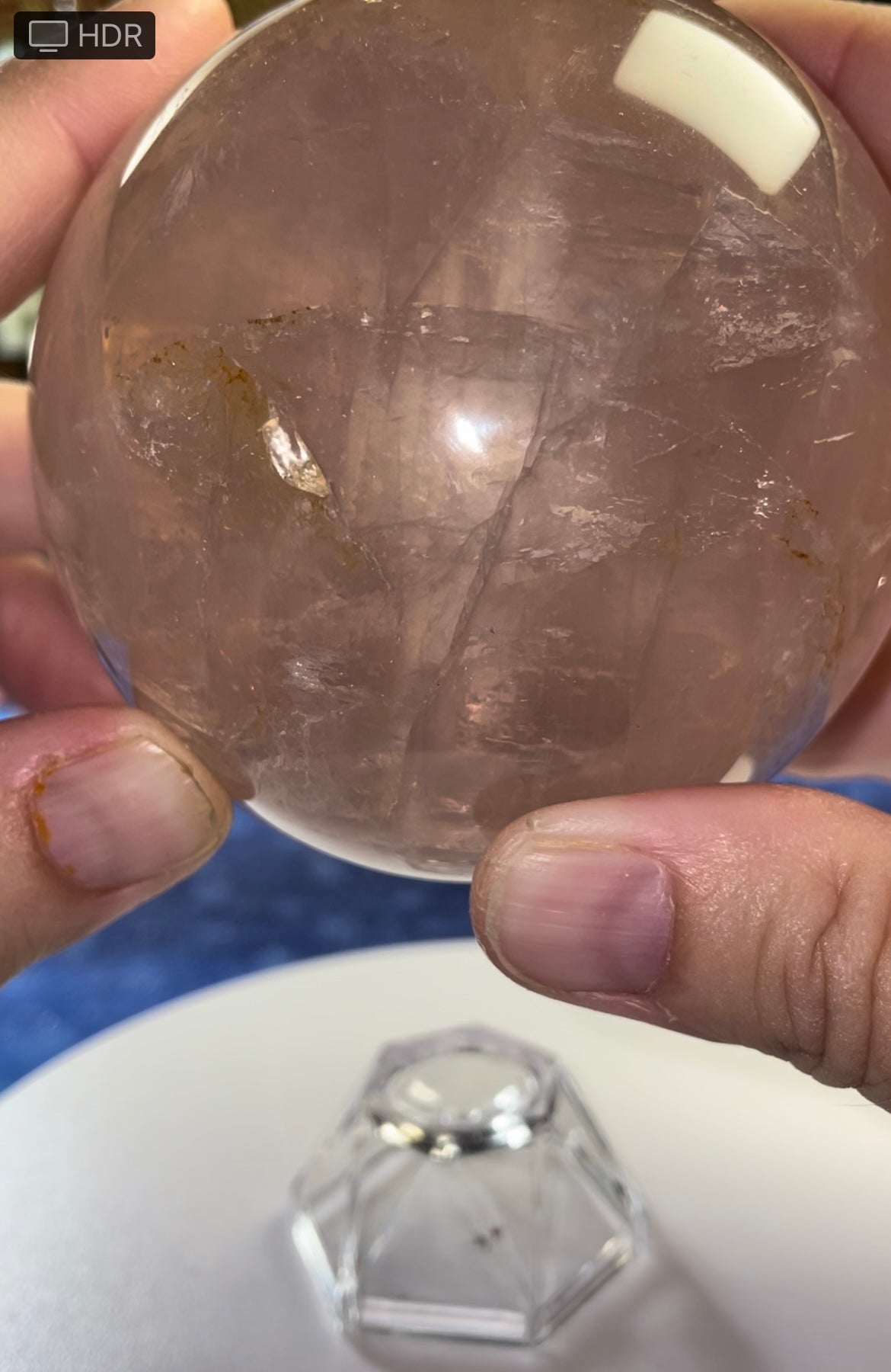 Rose Quartz ~Star & Asterism~ sphere