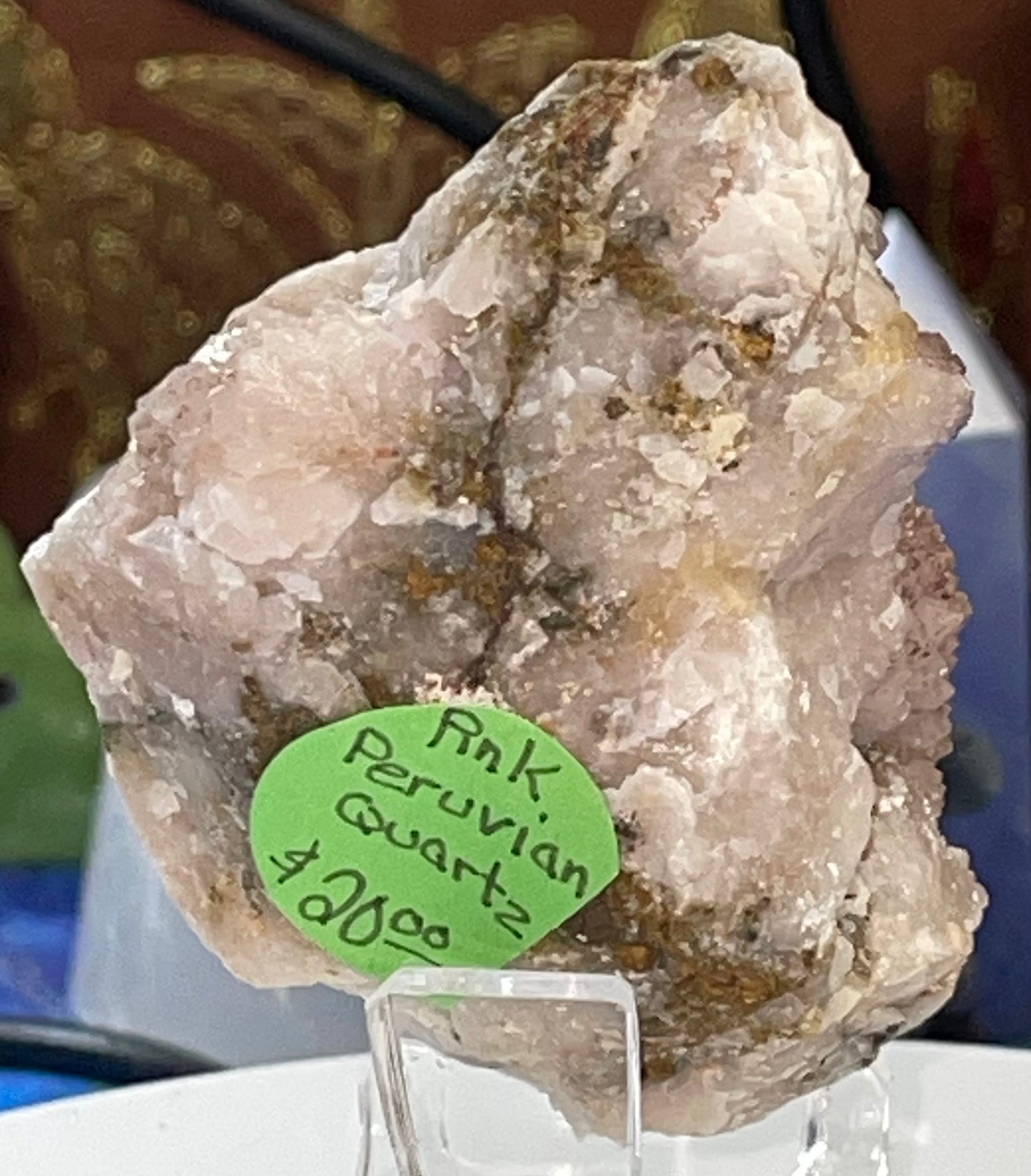 Pink Peruvian Quartz Raw Specimen