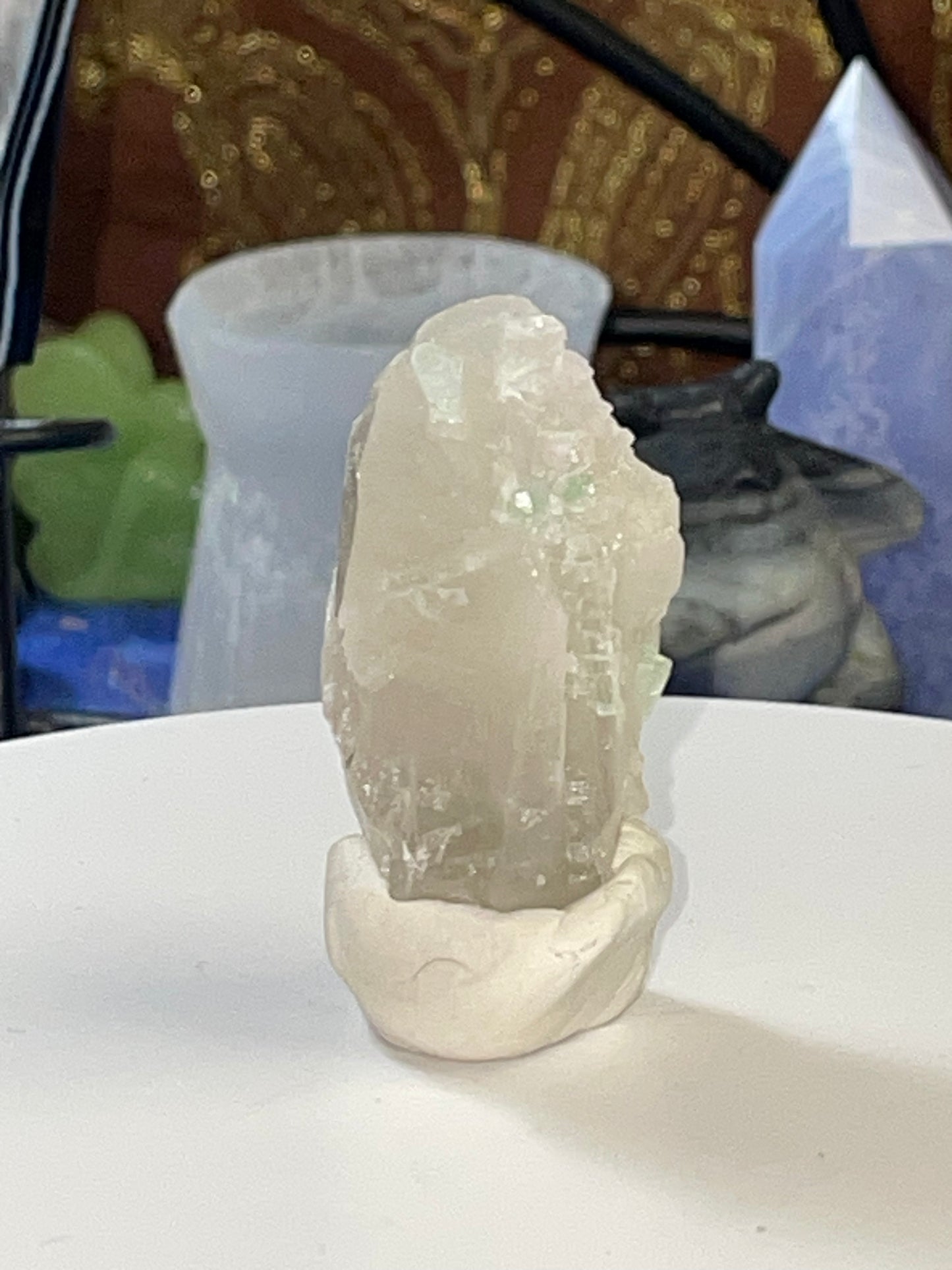 Quartz with Small, Blue Tourmaline Inclusions