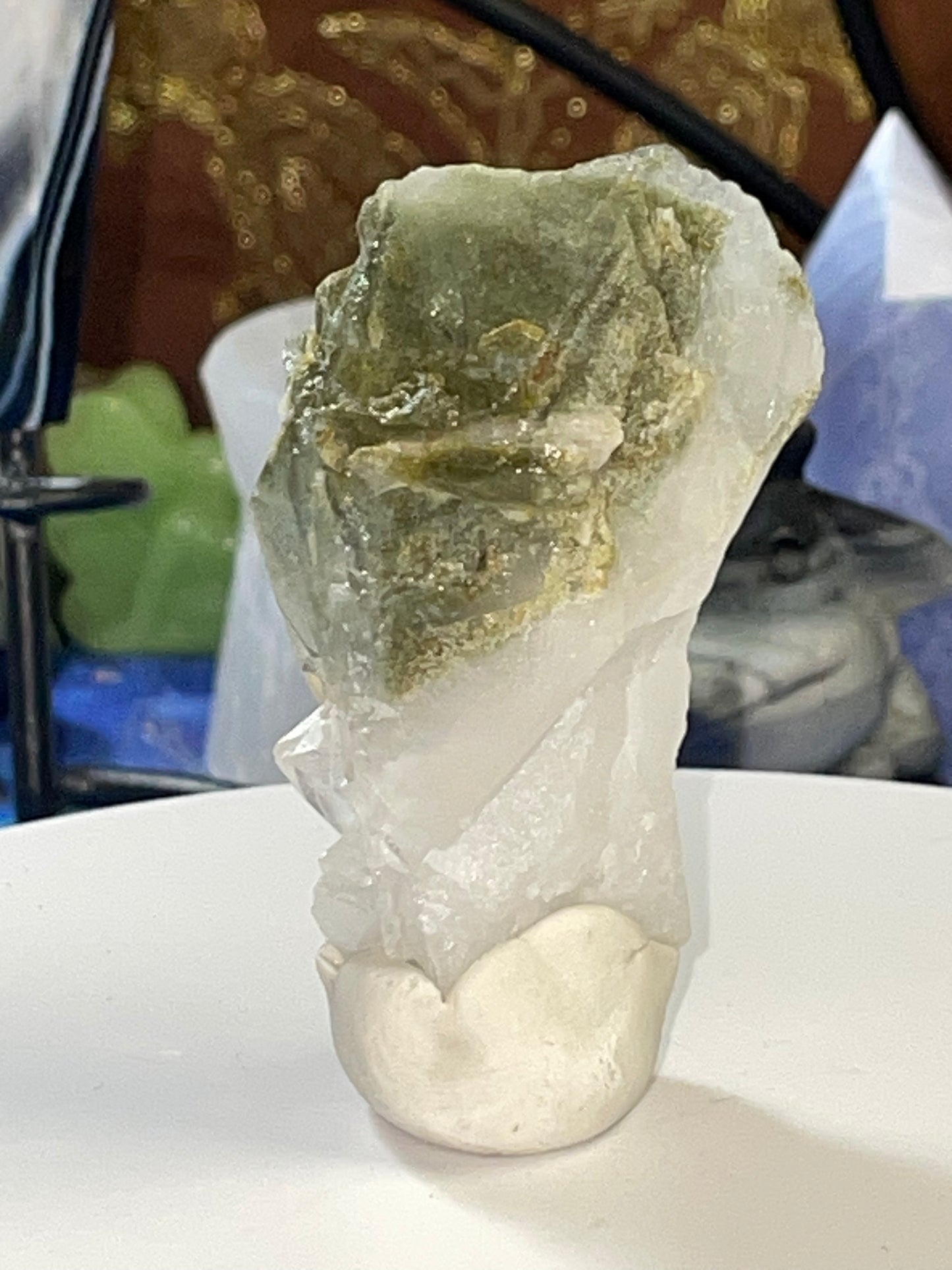 Hedenbergite Quartz Raw Specimen