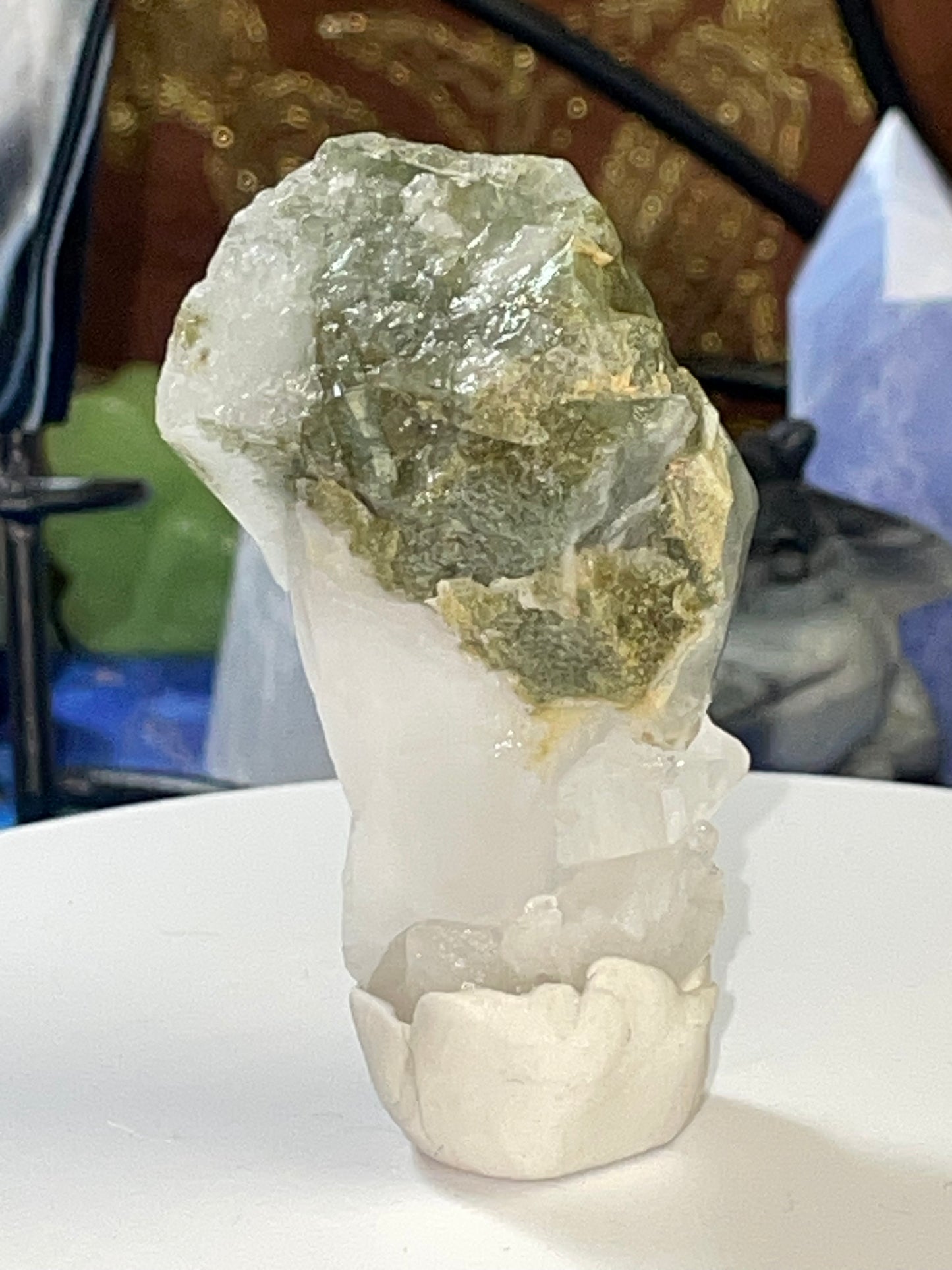 Hedenbergite Quartz Raw Specimen
